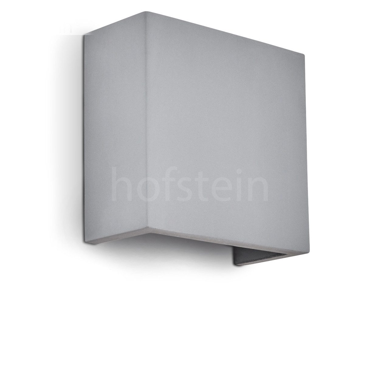 hofstein Wandleuchte »Cenaja« moderne Wandlampe aus Beton in Grau, ohne Leuchtmittel, Wandspot im Modernen Design mit Up & Down Effekt, 1xG9