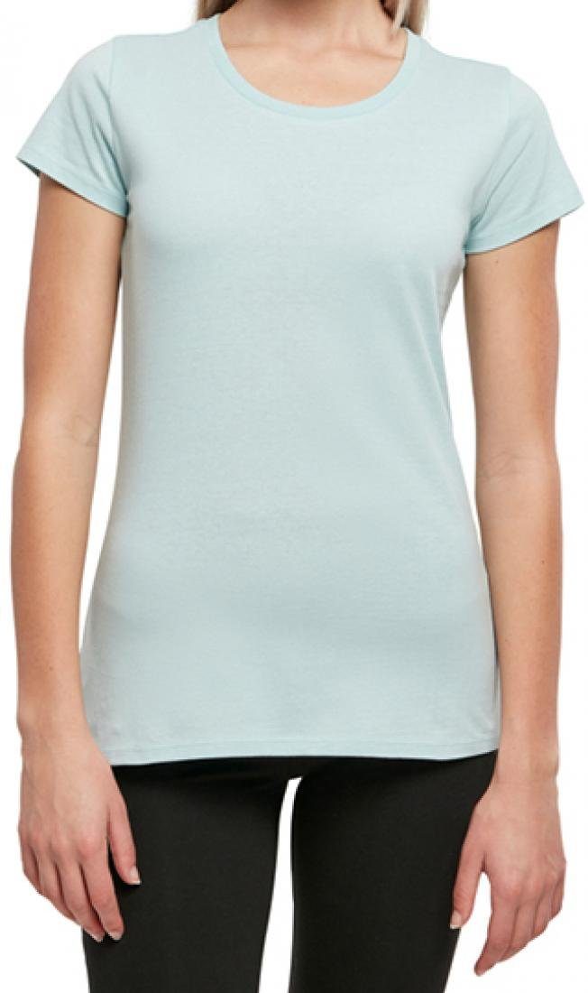 Build Your Brand Rundhalsshirt Ladies´ Basic Tee Kurze, eingesetzte Ärmel