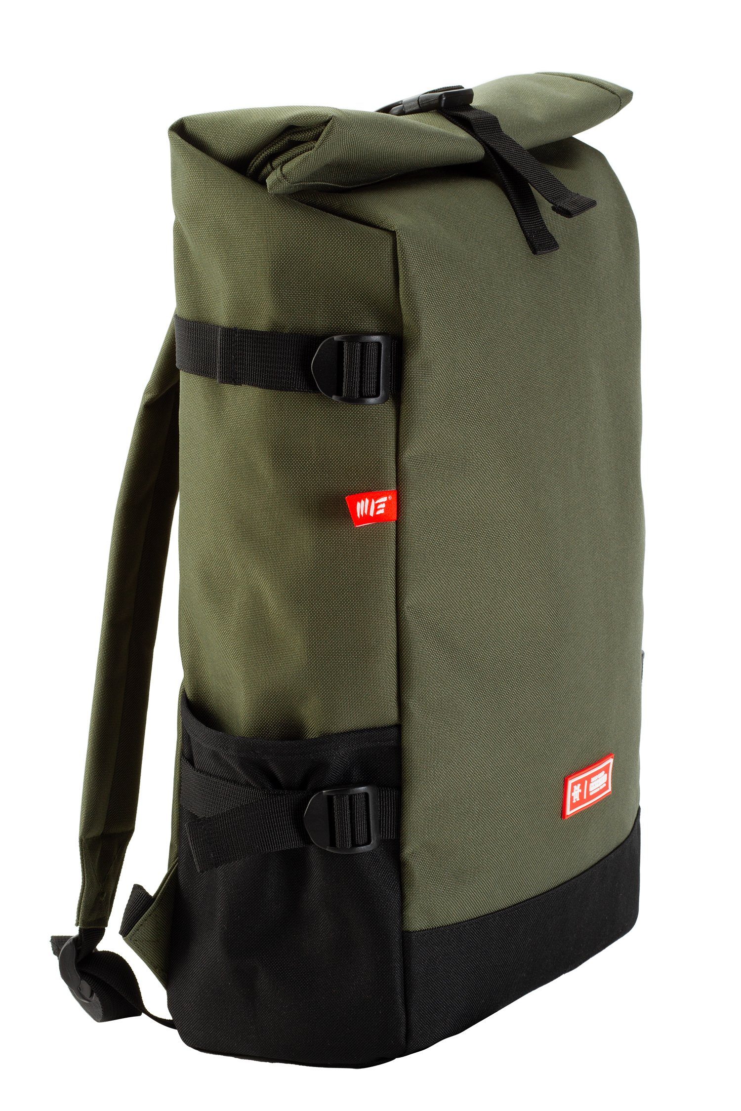 Manufaktur13 Daypack Roll-Top Rucksack (Riot Gear) - Rucksack (22L) mit Flaschenhalter, Laptopfach