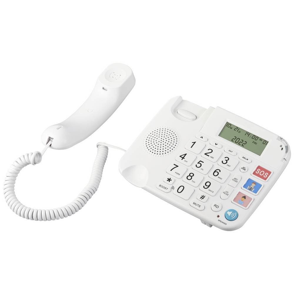 Renkforce mit Telefon Telefon (Freisprechen) Kabelgebundenes Anruferanzeige
