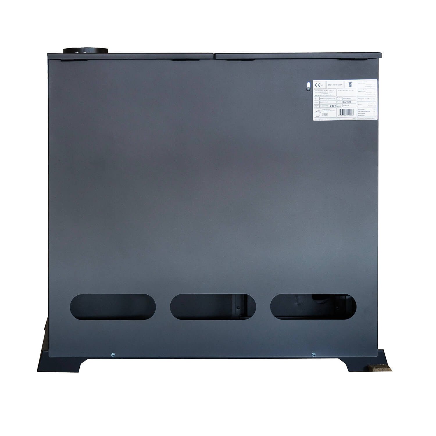 Baba's Hybrid Pellet and Wood Combination Stove with Oven and Cooktop, 10 kW, Continuous Burning Stove, Pellet Stove without Electricity, Wood Stove, Fireplace