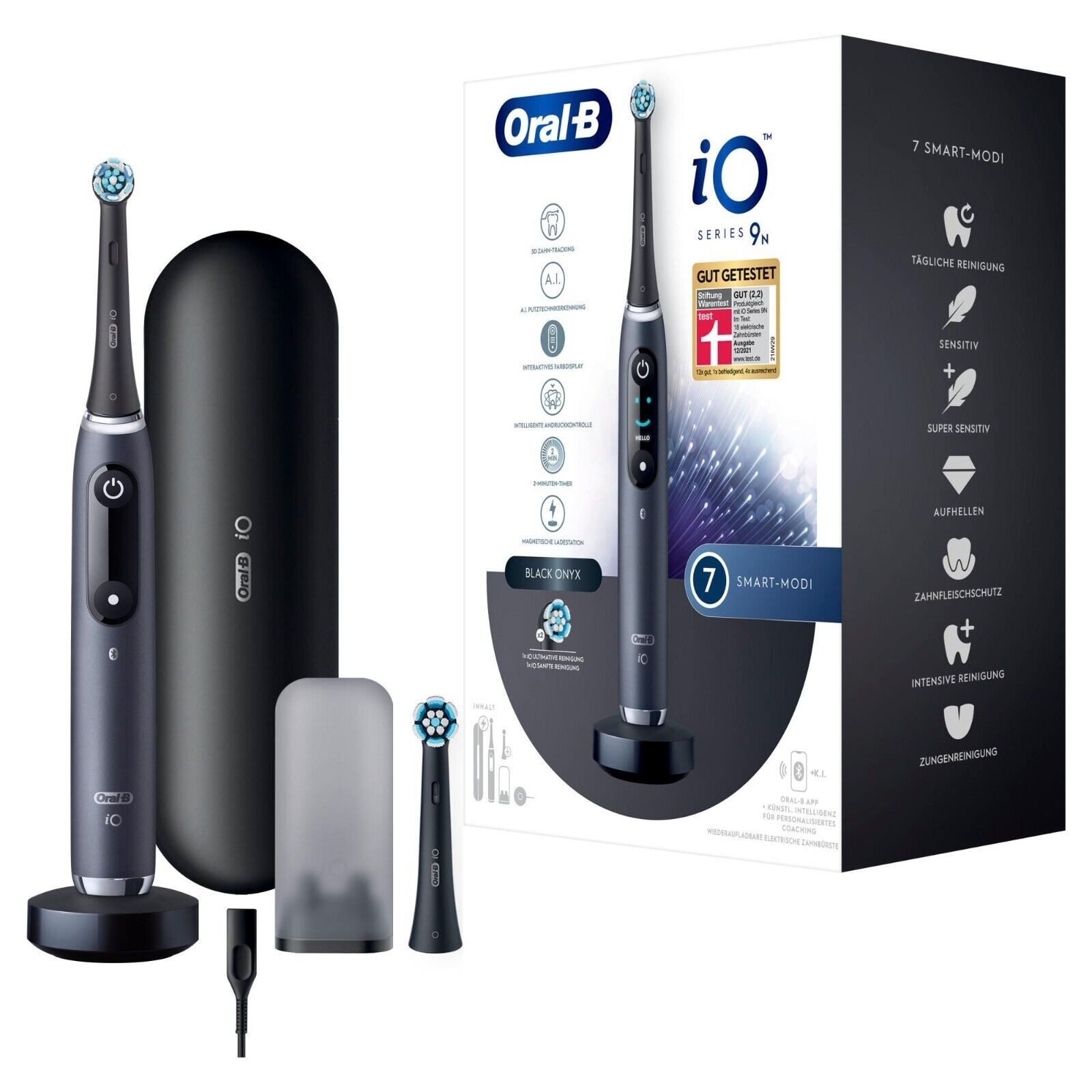 Oral-B Elektrische Zahnbürste iO Series 9N Black Onyx Zahnbürste