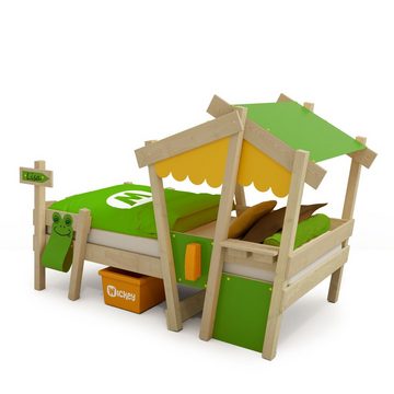 Wickey Kinderbett Crazy Candy - Holzbett, Spielbett 90 x 200 cm (Holzpaket aus Pfosten und Brettern, Spielbett für Kinder), Massivholzbett