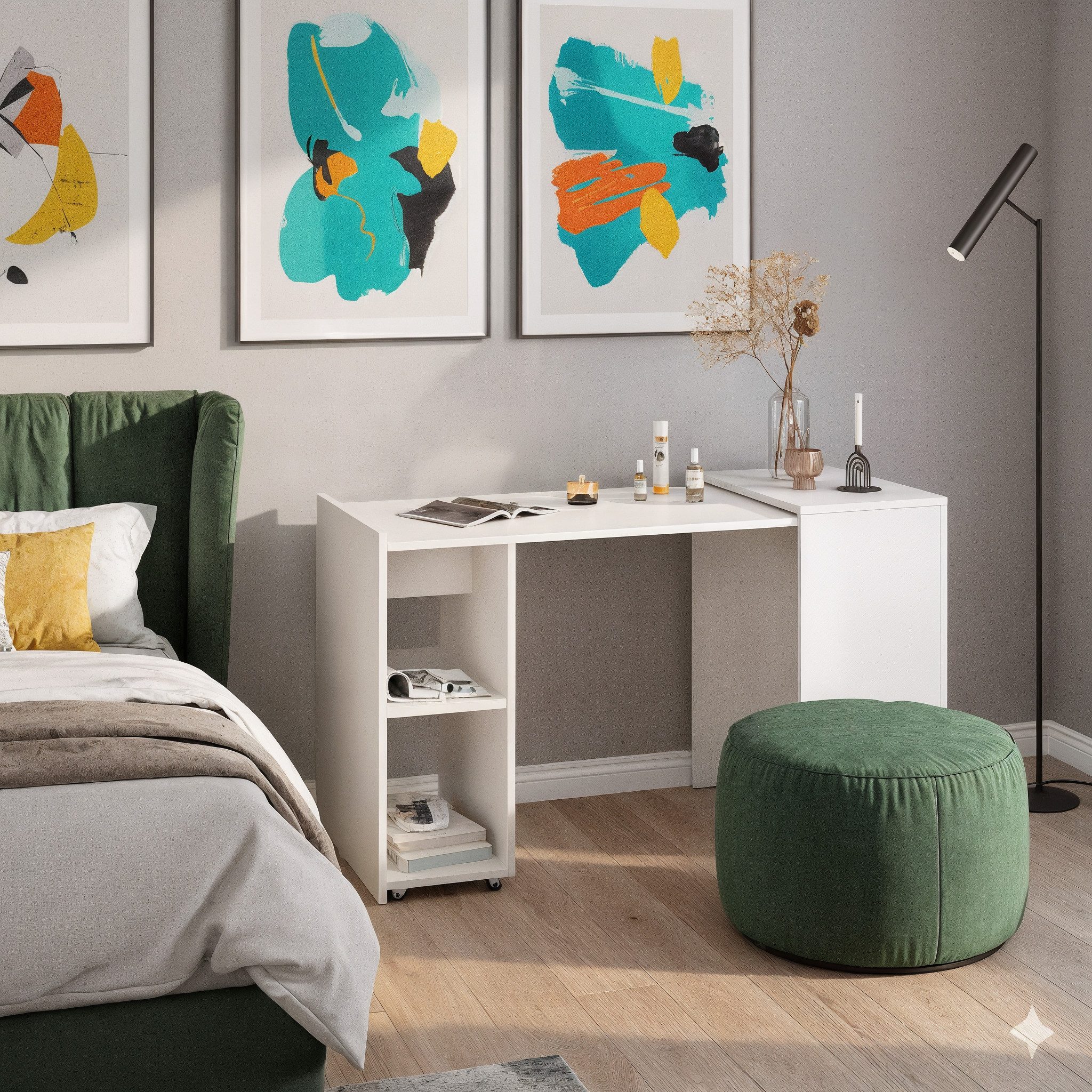 KOMTO Schreibtisch KOMTO Schreibtisch mit Stauraum – PC Tisch, Tisch FOLDY günstig online kaufen