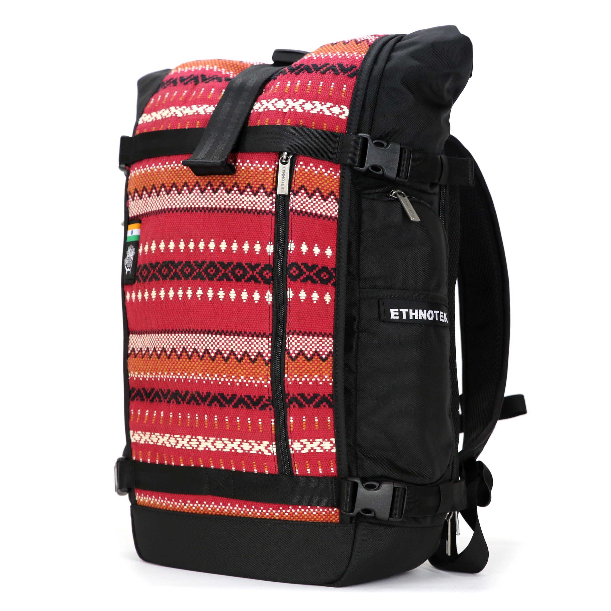 Ethnotek Rucksack Ethnotek Raja Tagesrucksack 30 Classic, – kompakter Laptoprucksack, nachhaltig & handgewebt, 30 L