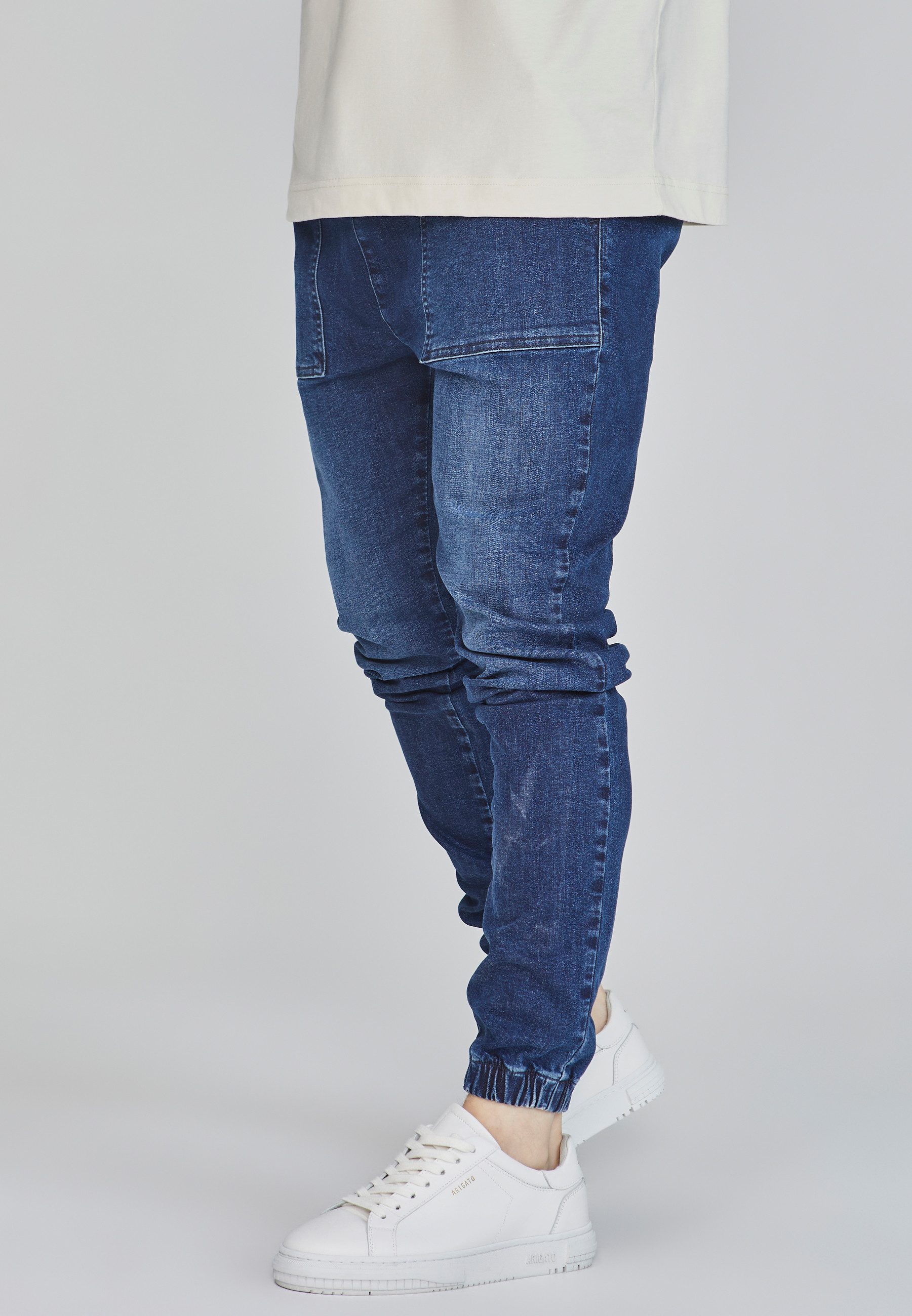 Siksilk Джоггери SikSilk Herren Blaue Denim Jogginghose