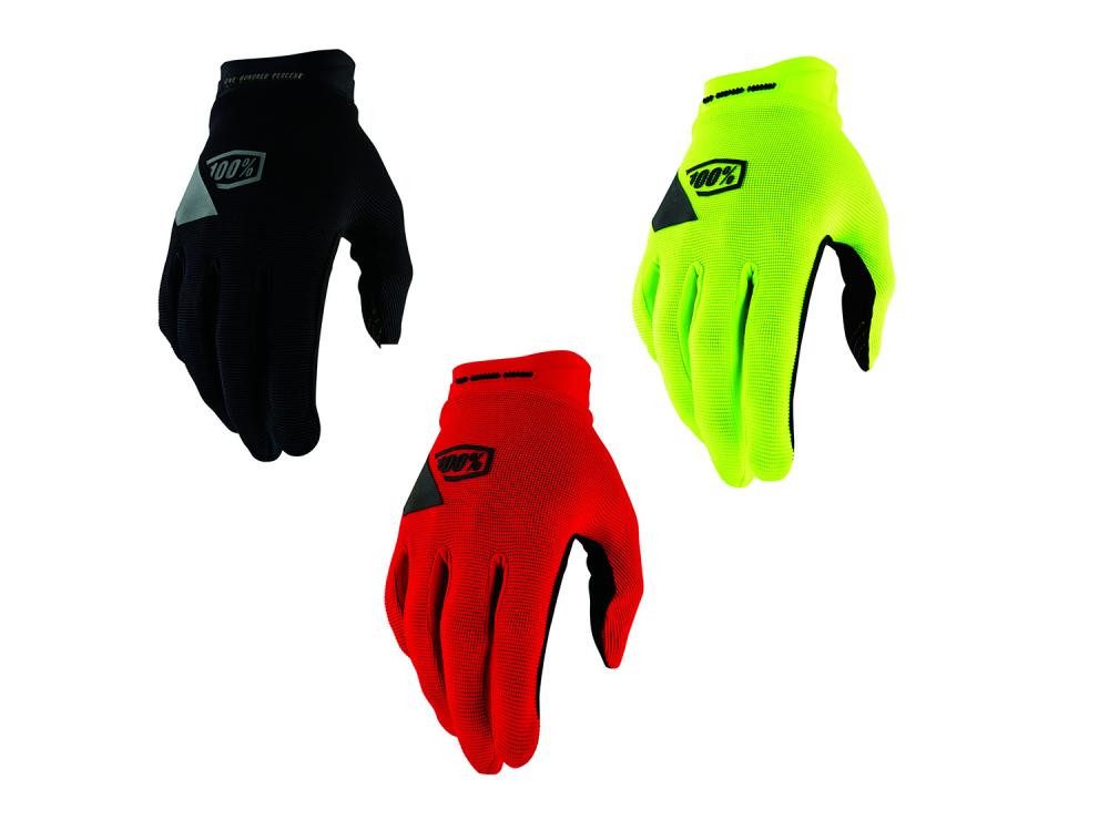 100% Fahrradhandschuhe 100% Ridecamp Gel Gloves XL red - gepolsterte MTB-Handschuhe für mehr