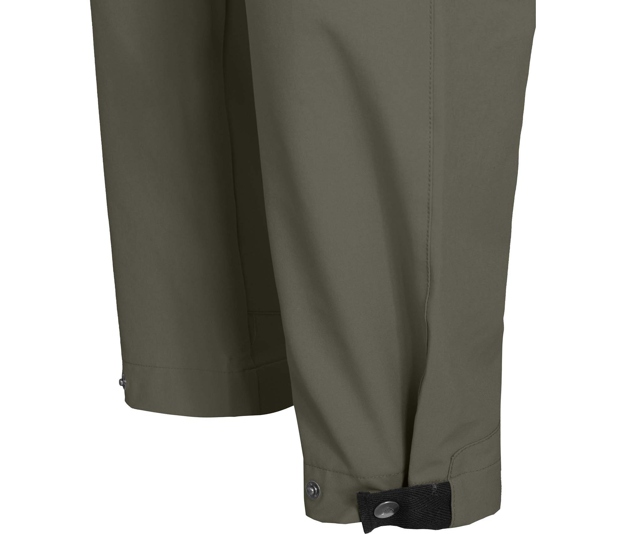 Taschen, Wanderhose, elastisch, Bermuda Herren Zipp-Off Bergson Normalgrößen, Zip-off-Hose FROSLEV grau/grün 8 recycelt,