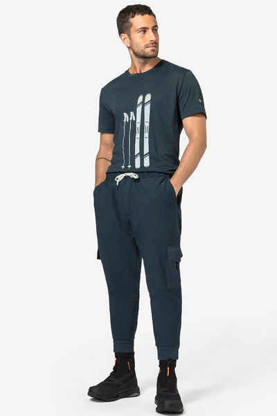 SUPER.NATURAL Funktionshose Merino Hose M HYBRID CARGO PANTS funktioneller Merino-Materialmix