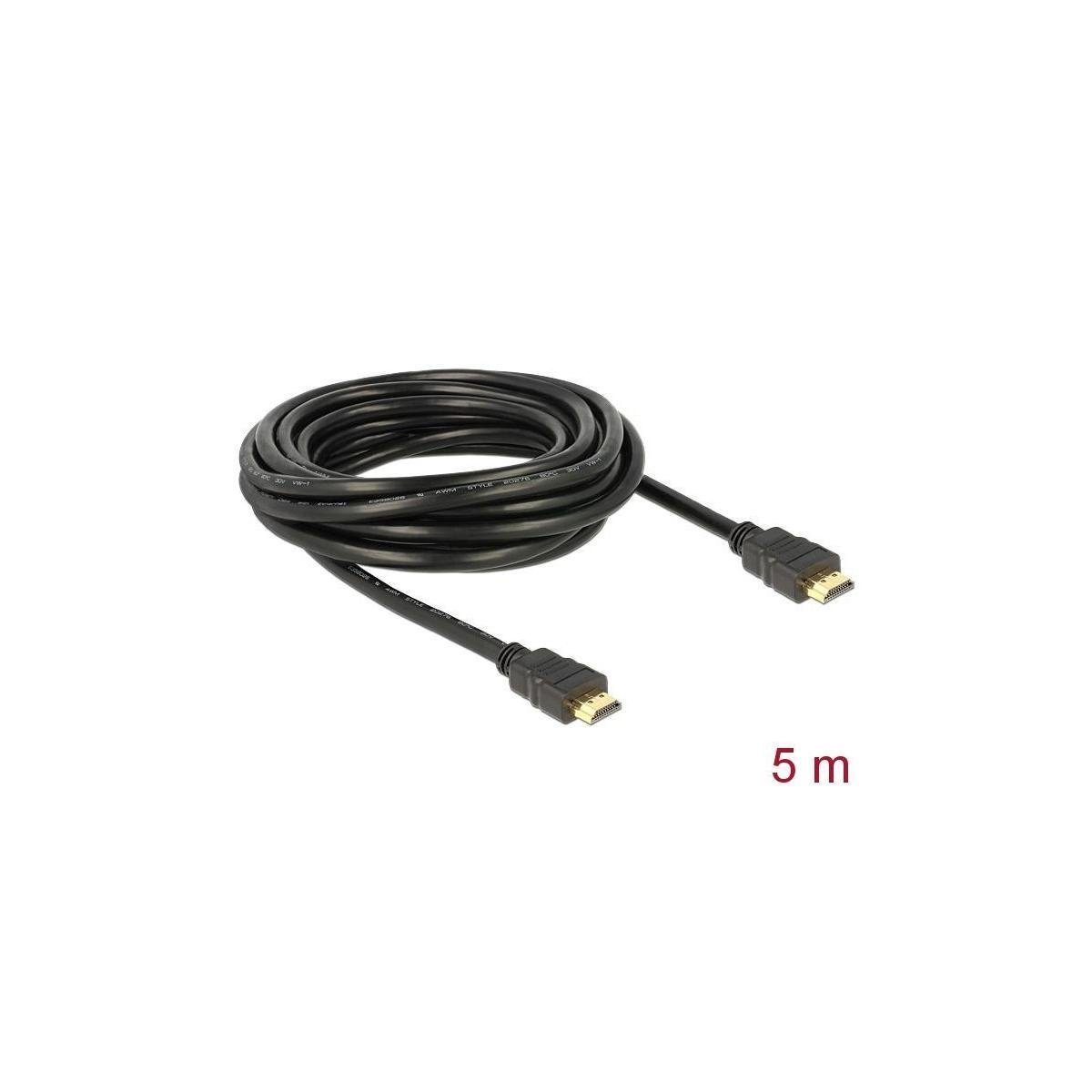 Ethernet HDMI-A, HDMI – High >... Kabel Delock (500,00 Stecker Speed mit Computer-Kabel, cm) HDMI HDMI A