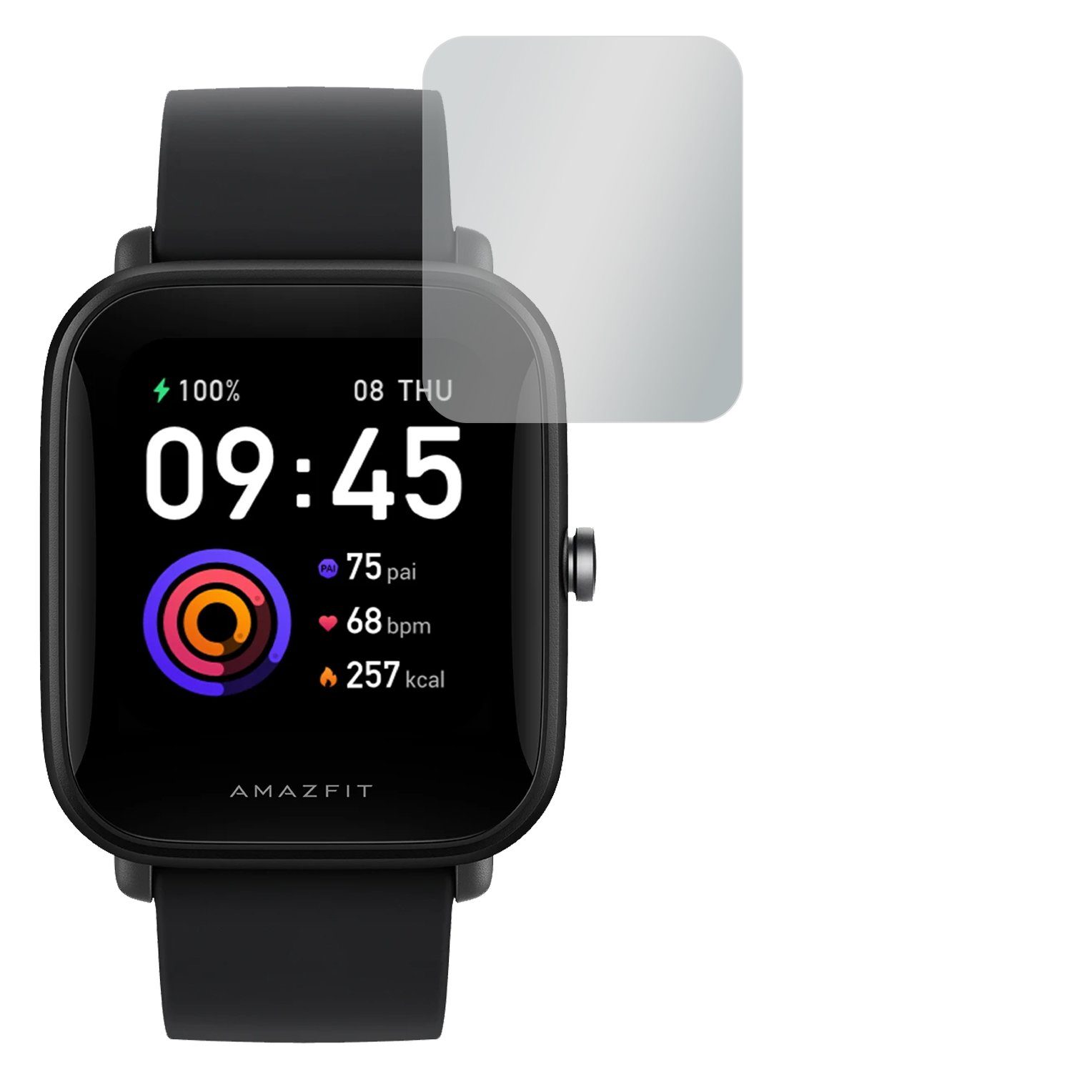 SLABO Schutzfolie 4x Displayschutzfolie No Reflexion, Amazfit Bip U Amazfit Bip U Pro