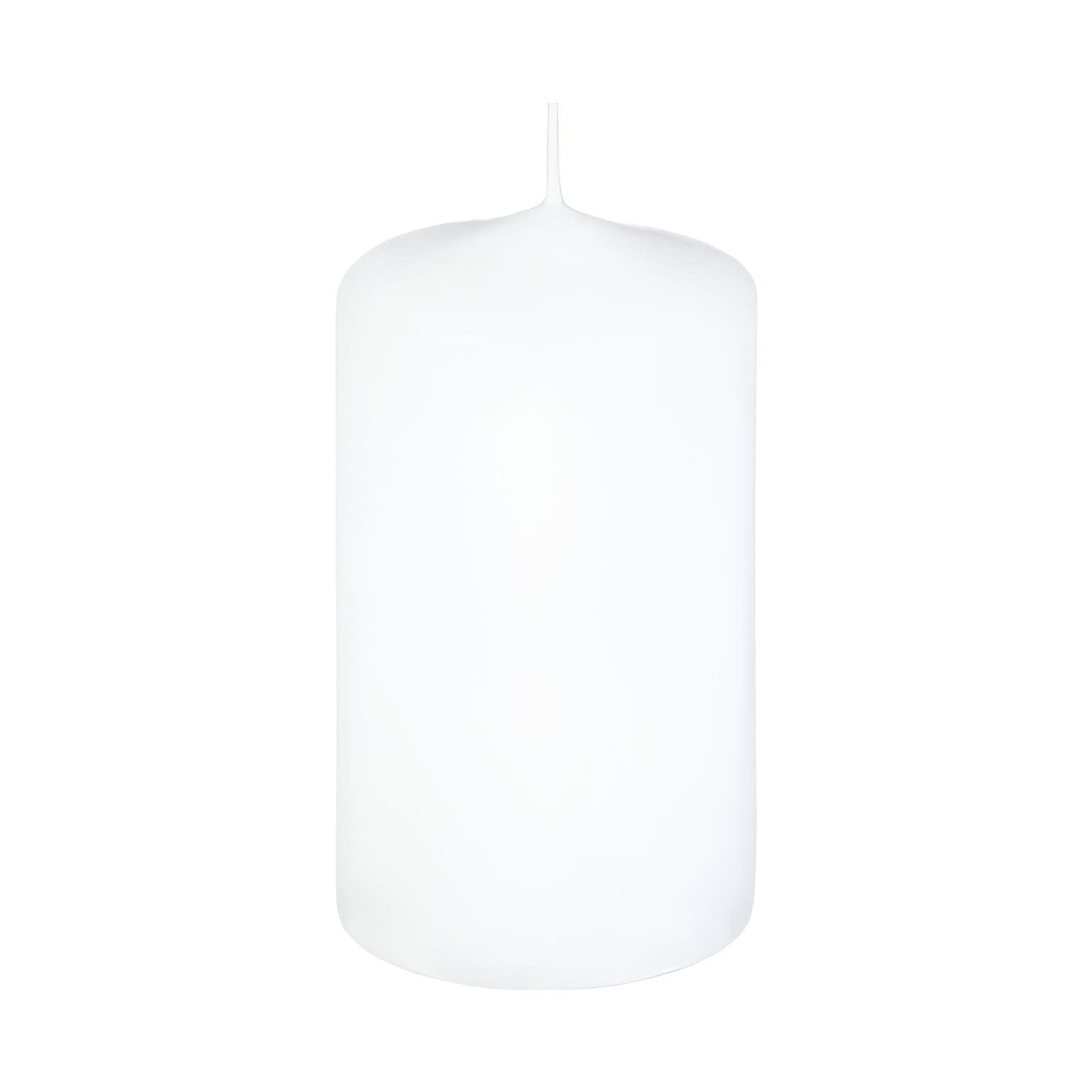 Jaspers Kerzen Stumpenkerze Premium Stumpenkerzen Weiß 100 x 60 mm, 1 Stück