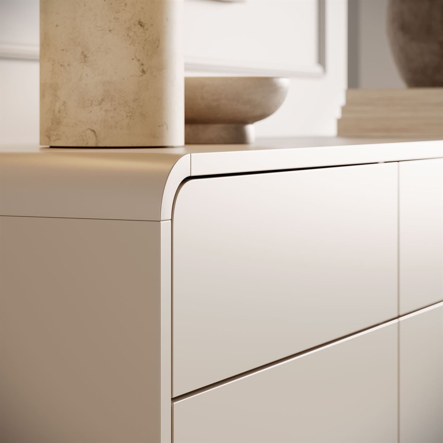 Lookway Kommode OLIVIO KSZ160 mit drei Türen und Schubladen, 160x39x75 cm – Bild 5 von 5