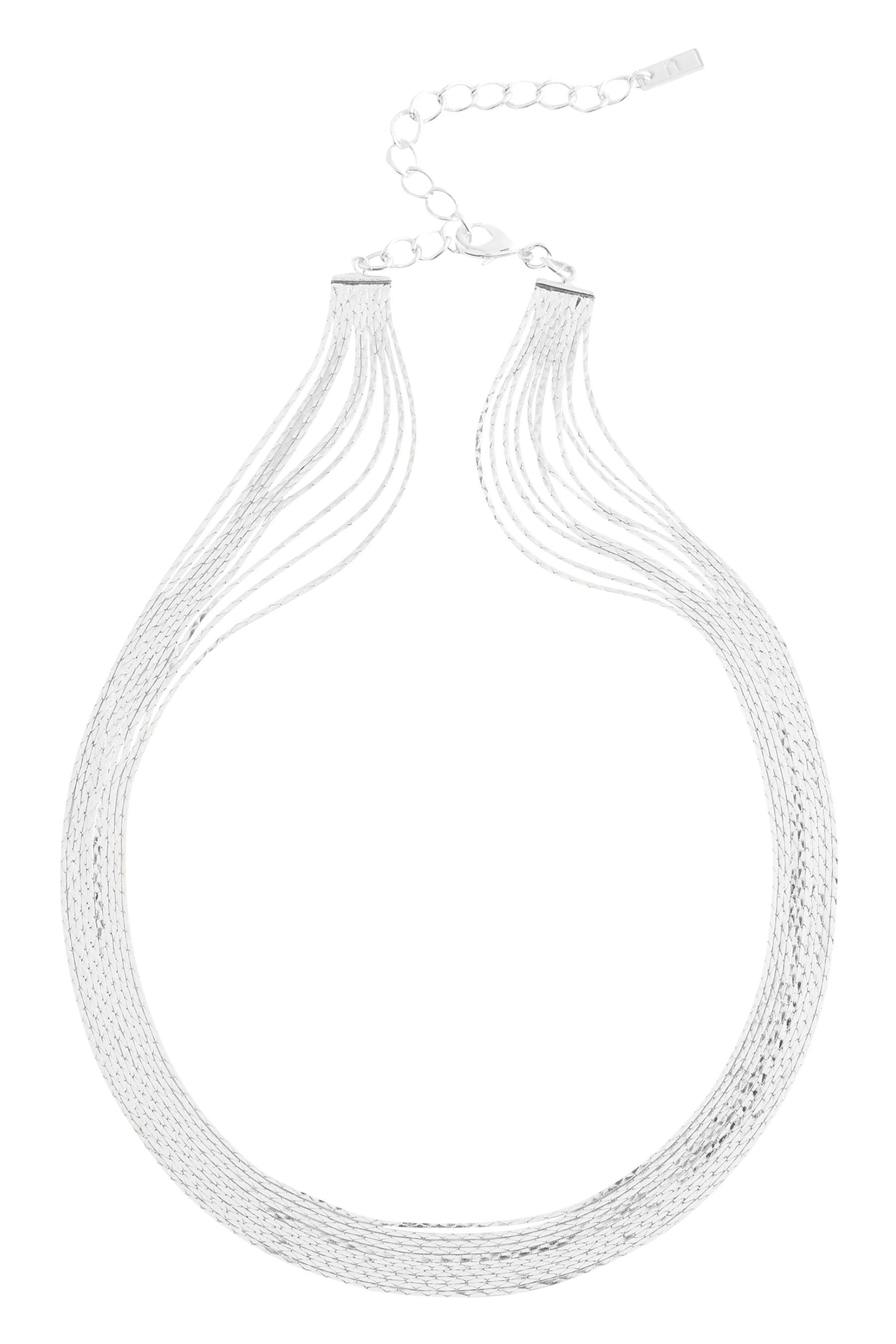 Next Gliederkette Mehrreihige Halskette, Schlangendesign (1-tlg)