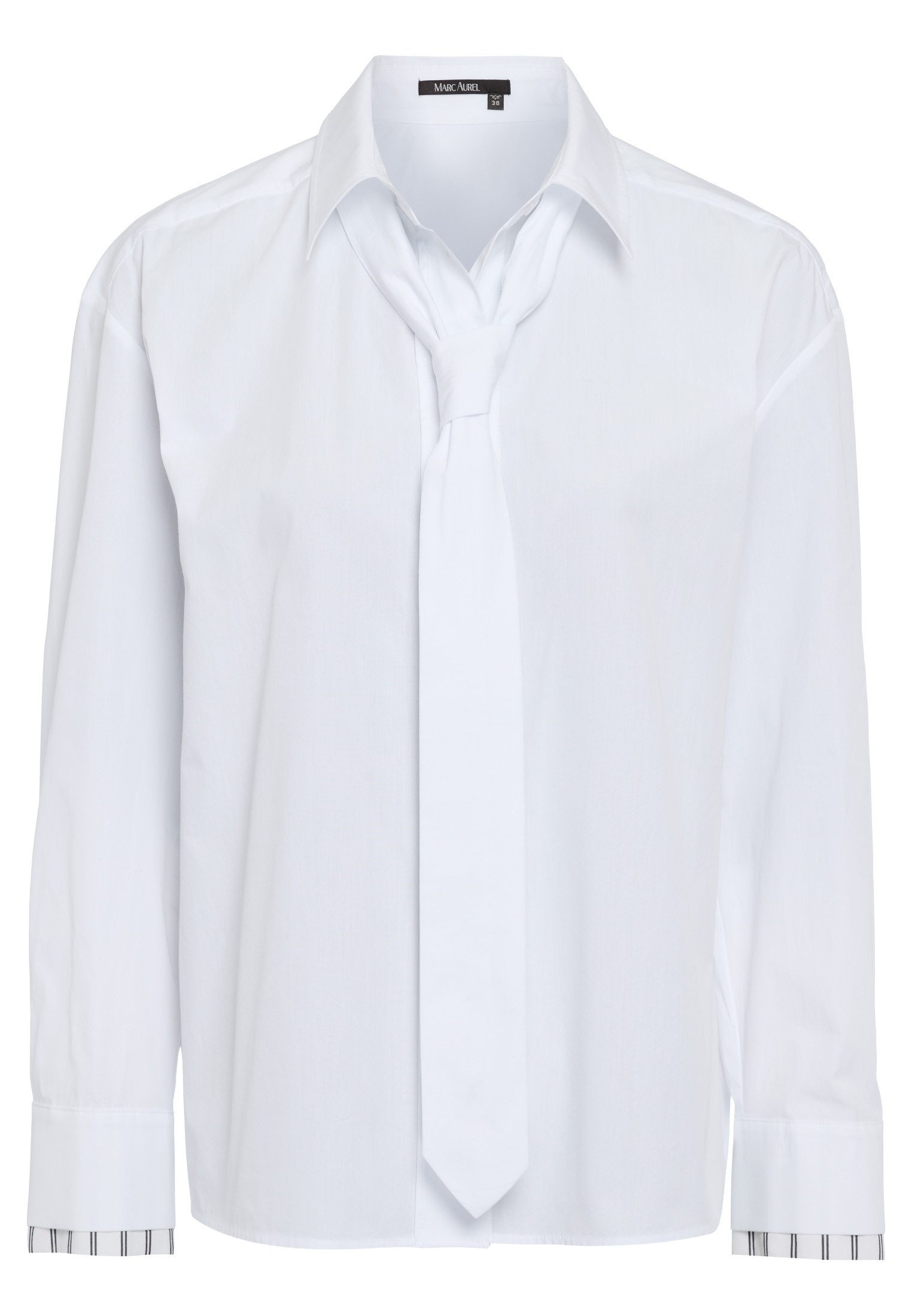 MARC AUREL Hemdbluse mit Krawatte