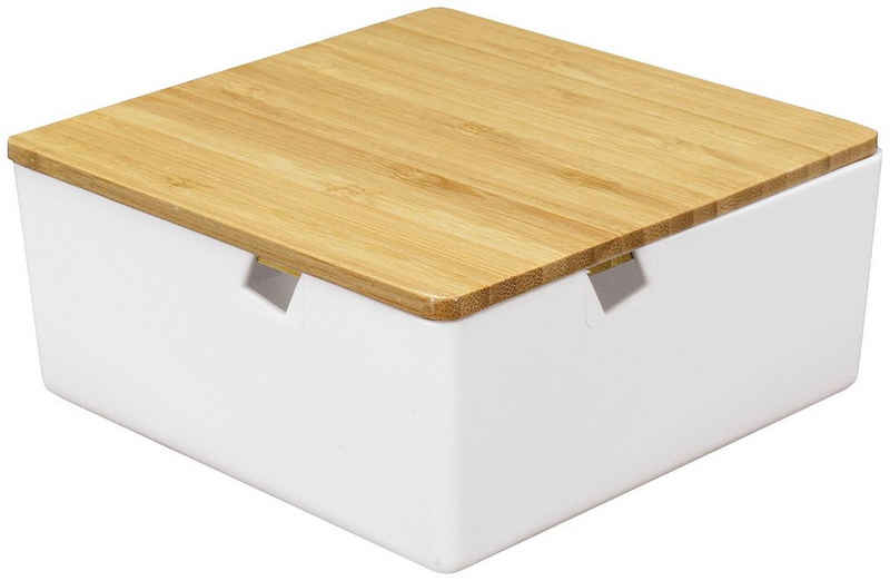 Kleine Wolke Aufbewahrungsbox »Timber Box«, weiß, Bambus