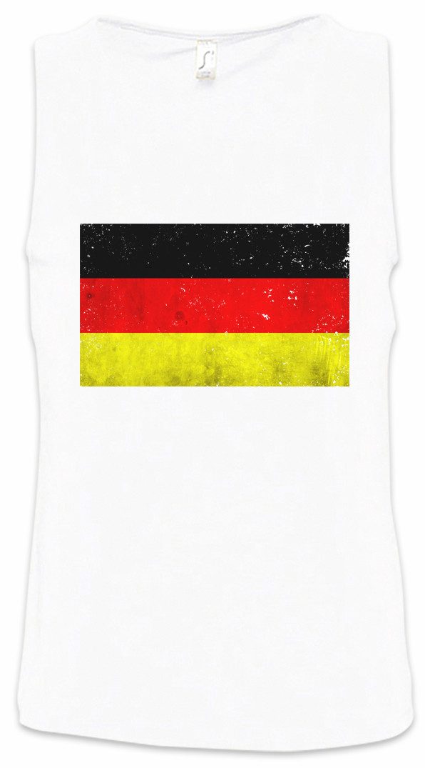 Tanktop German Flag Vintage Ärmelloses T-Shirt Deutschland BRD Germany Retro