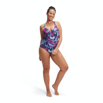 Speedo Badeanzug Shaping Printed V Neck