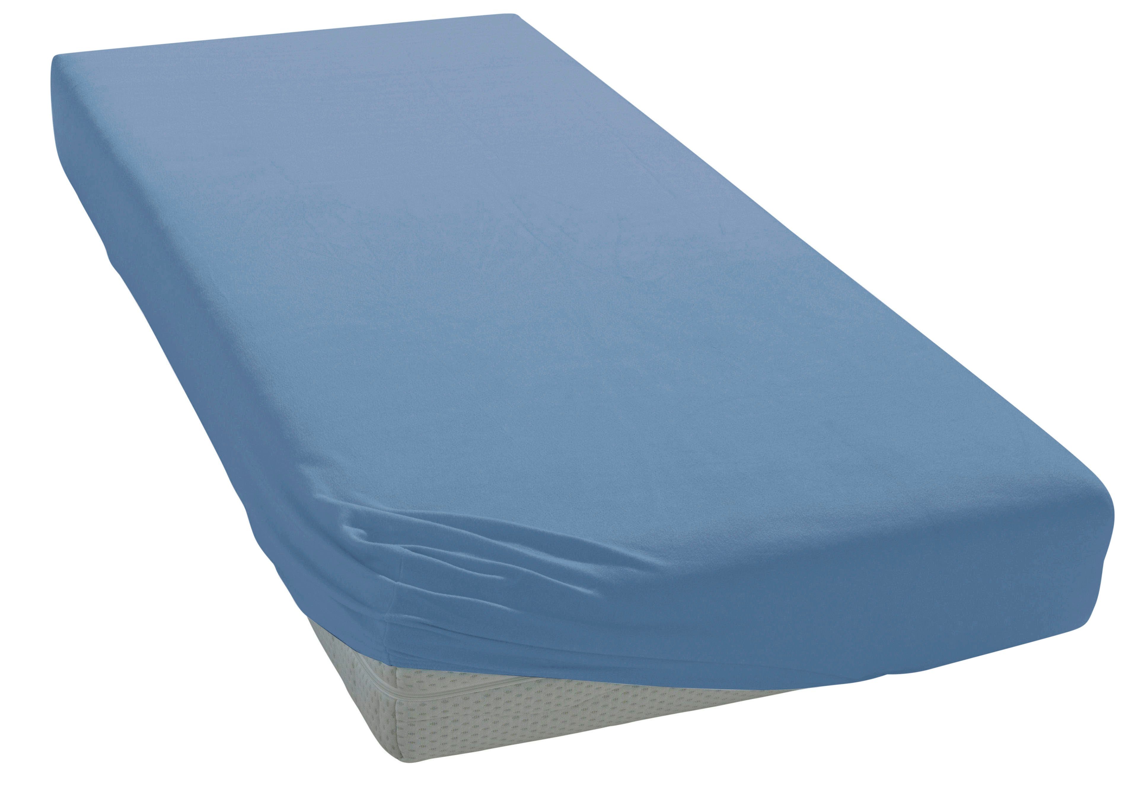 OTTO home Spannbettlaken MATILDA Jersey 160 g/m², 97% Bio-Baumwolle 3% Elasthan, Bettlaken, Jersey, Gummizug: rundum, (1 Stück), Bettlaken Bio-Baumwolle, für Ma – Bild 2 von 4