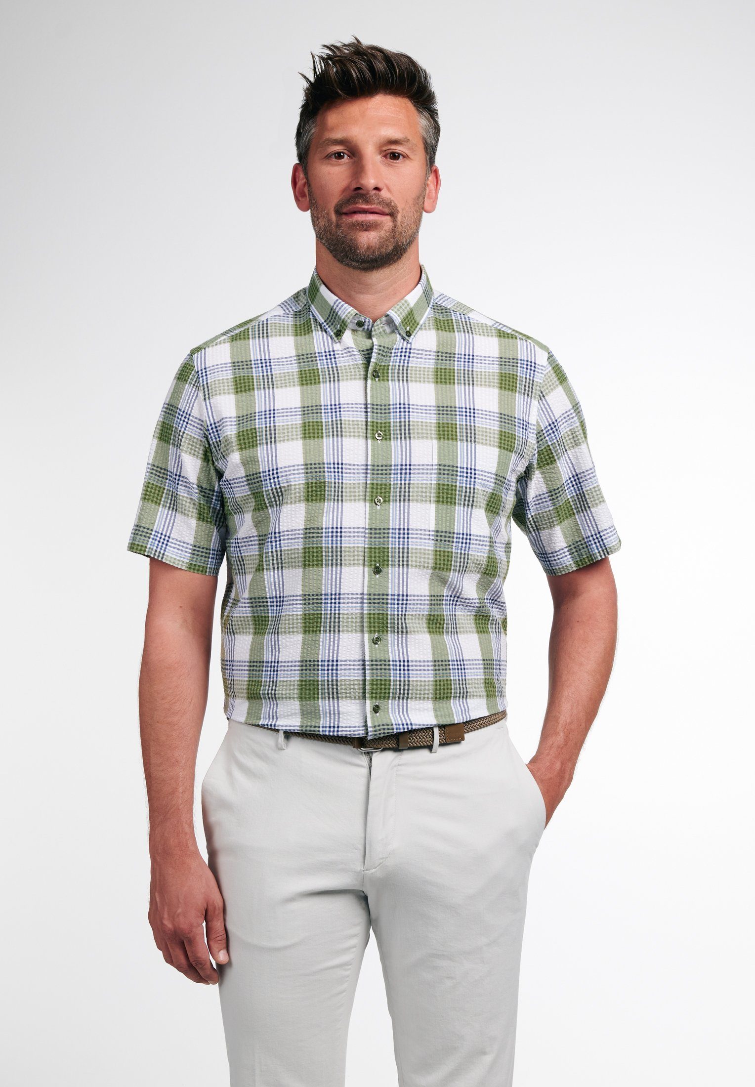 Eterna Kurzarmhemd MODERN FIT günstig online kaufen