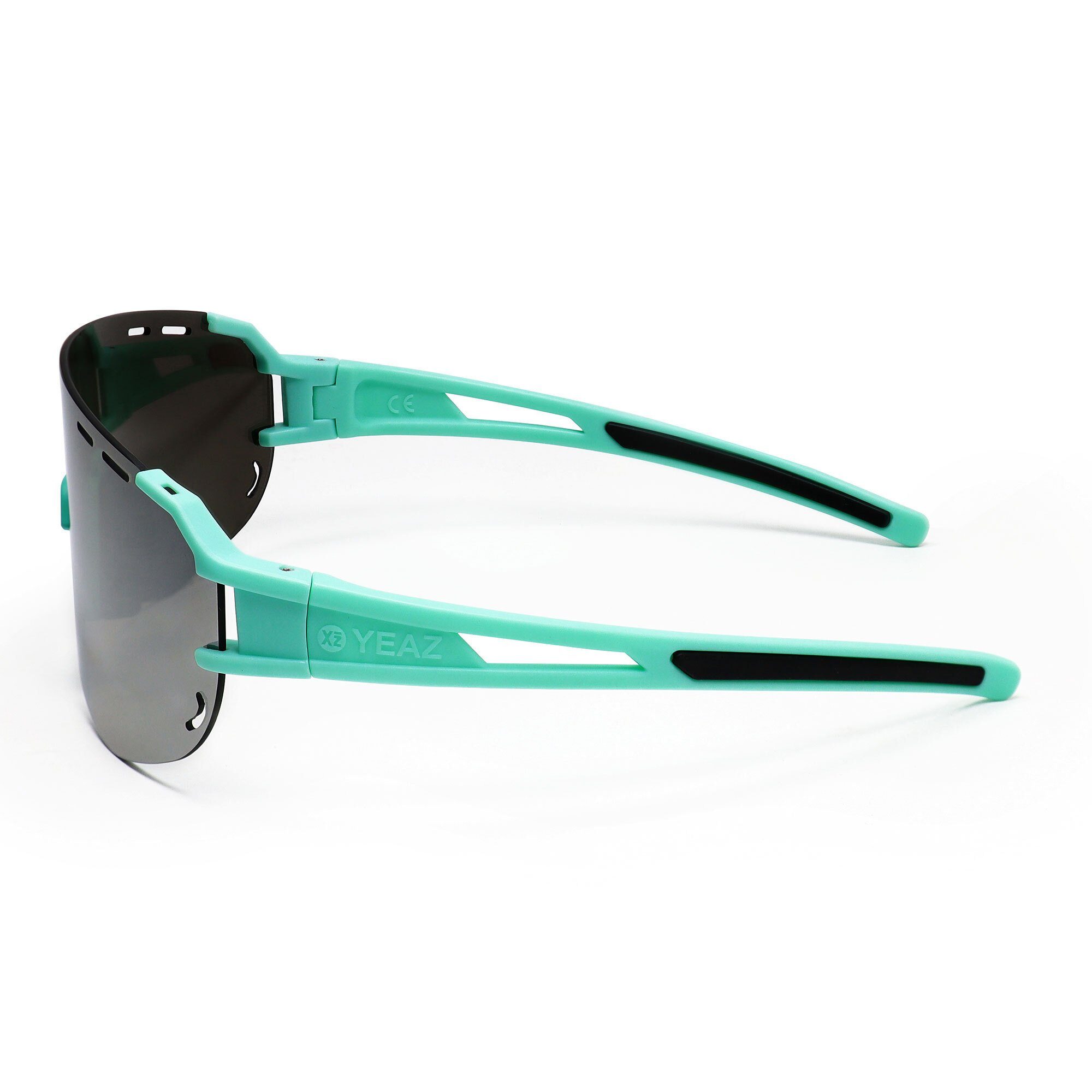 YEAZ Sportbrille SUNGLOW Sport-Sonnenbrille weiß/blau, Sport-Sonnenbrille