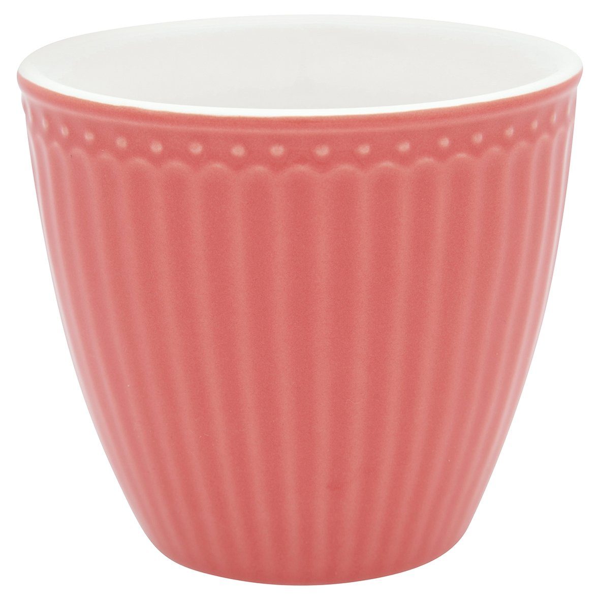 Greengate Becher Alice Latte Cup coral 0,3 l, Steingut