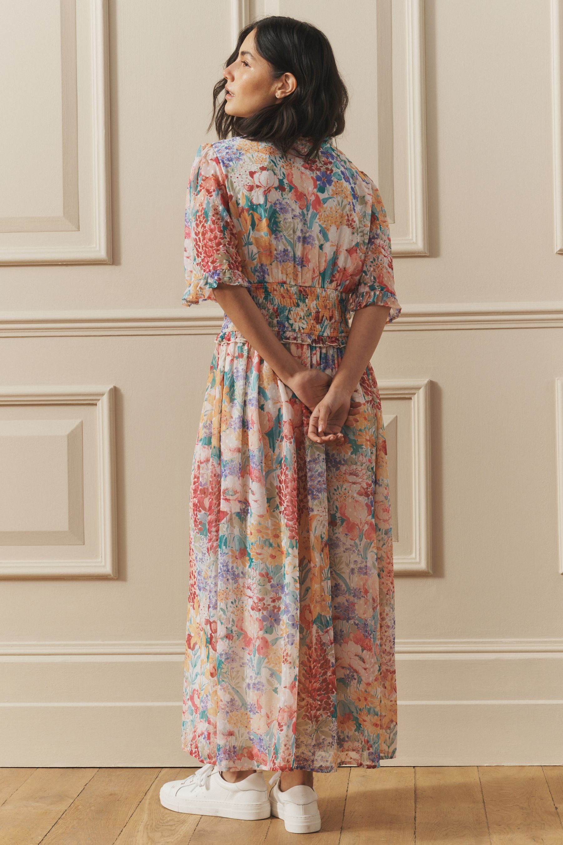 LAURA ASHLEY Druckkleid Laura Ashley Everingham Meadow Kleid für Eid (1-tlg)