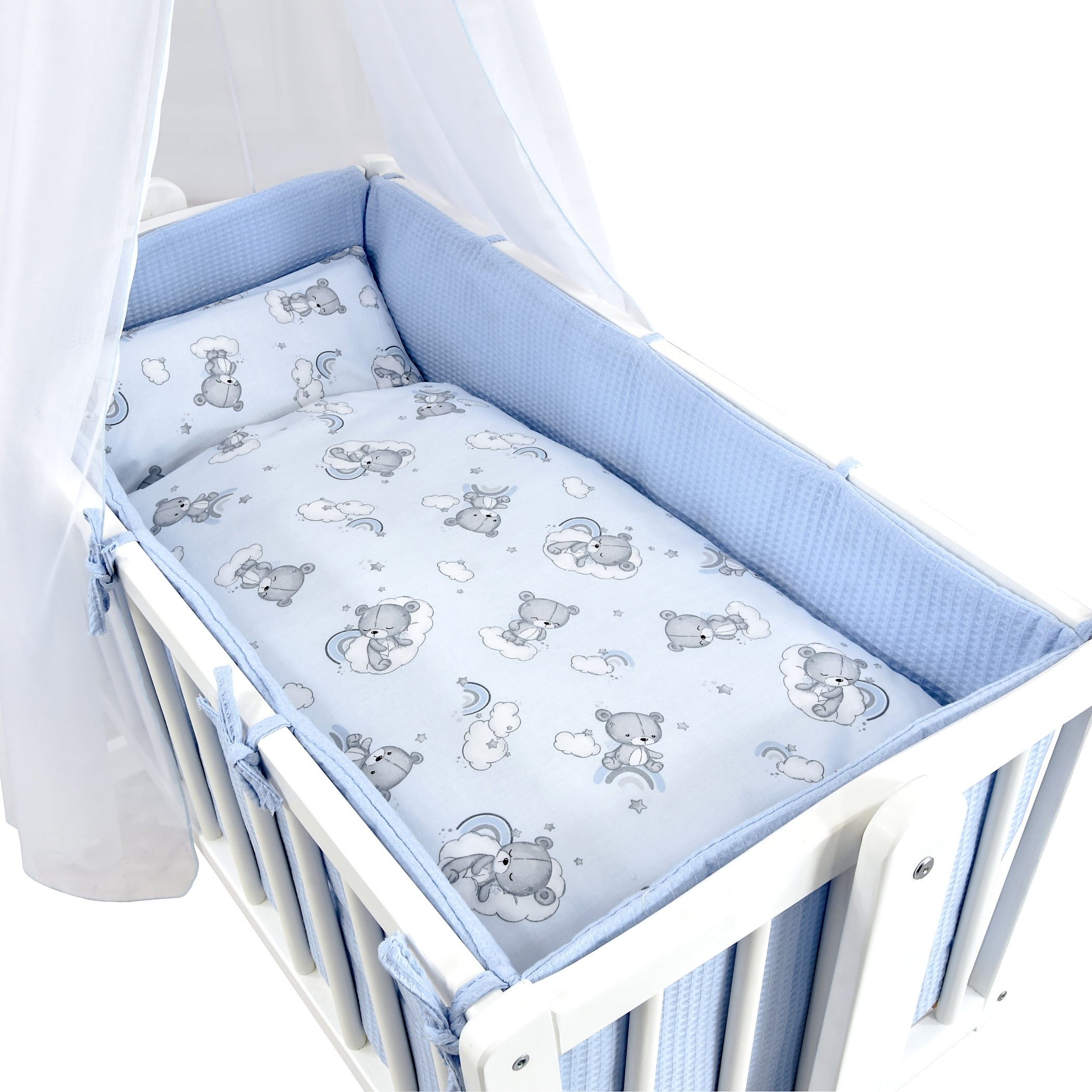Baby-Delux Babybettwäsche Baby Wiegenset Waffelpique, Textilien, 6 teilig, günstig online kaufen