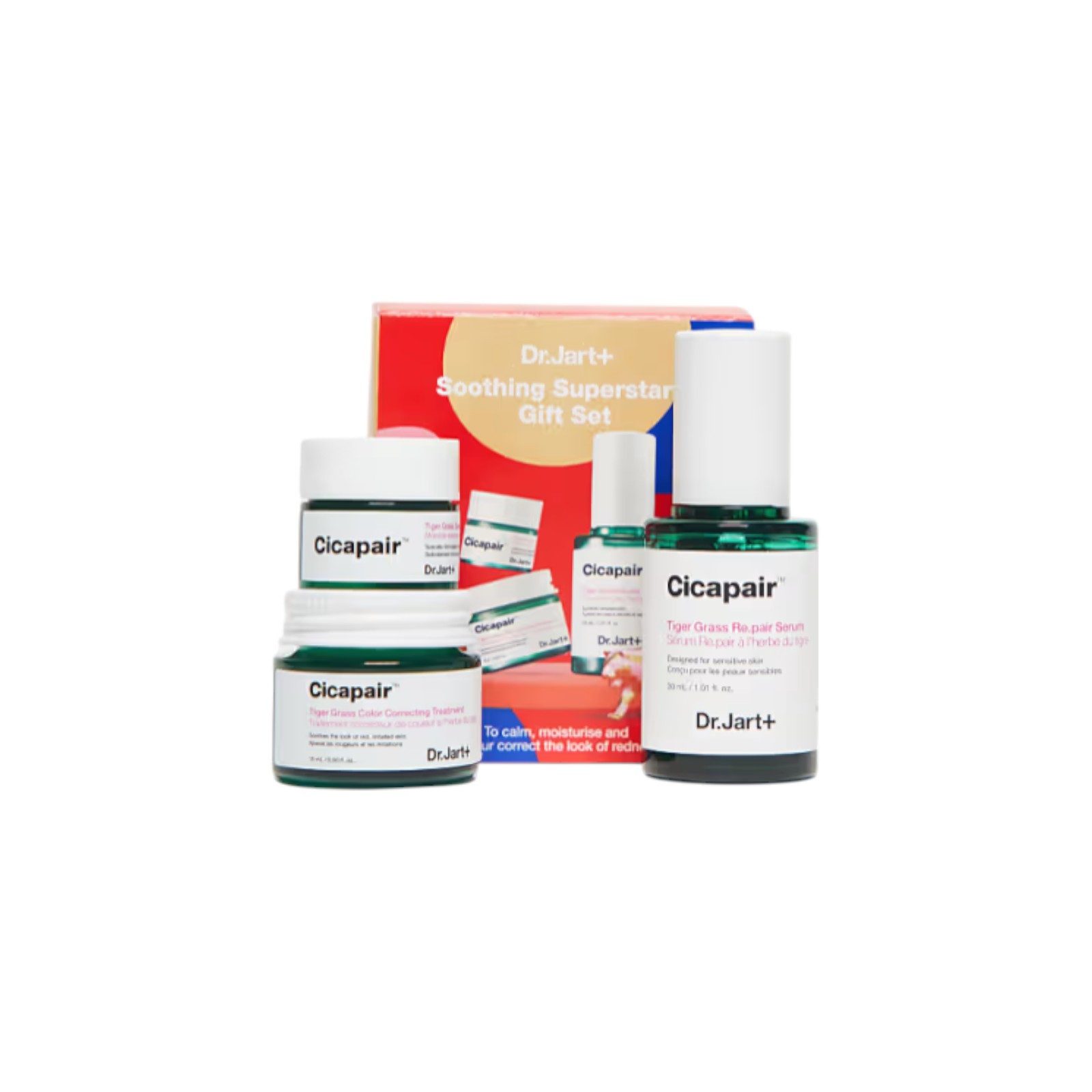 Dr.Jart+ Hautpflege-Set Cicapair Soothing Superstars, 3-tlg.
