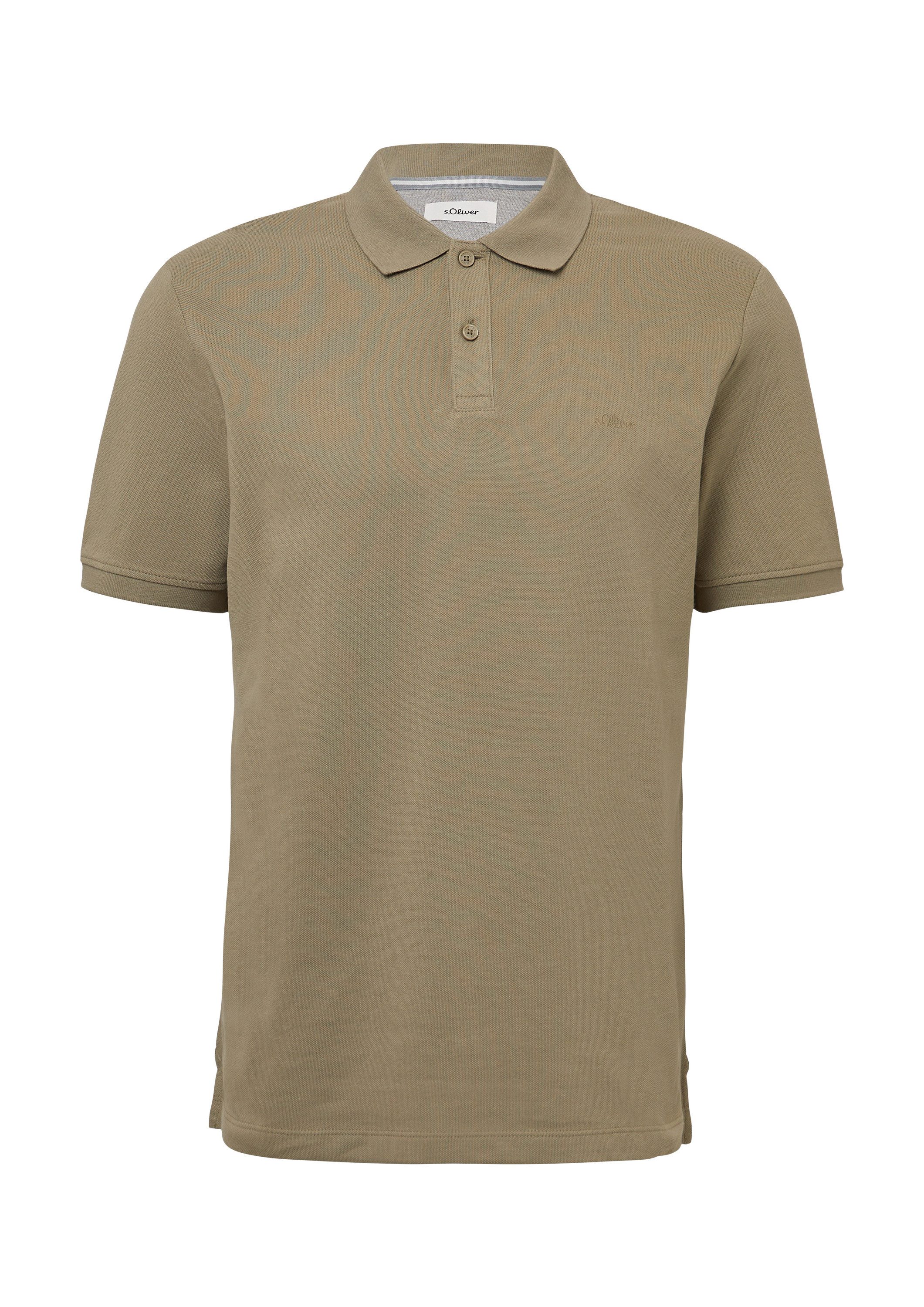 s.Oliver Kurzarmshirt Polo-Shirt Poloshirt aus Baumwollpiqué günstig online kaufen