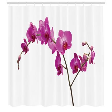 Abakuhaus Duschvorhang Moderner Digitaldruck mit 12 Haken auf Stoff Wasser Resistent Breite 175 cm, Höhe 180 cm, Orchideen Wilde Orchideen Petals