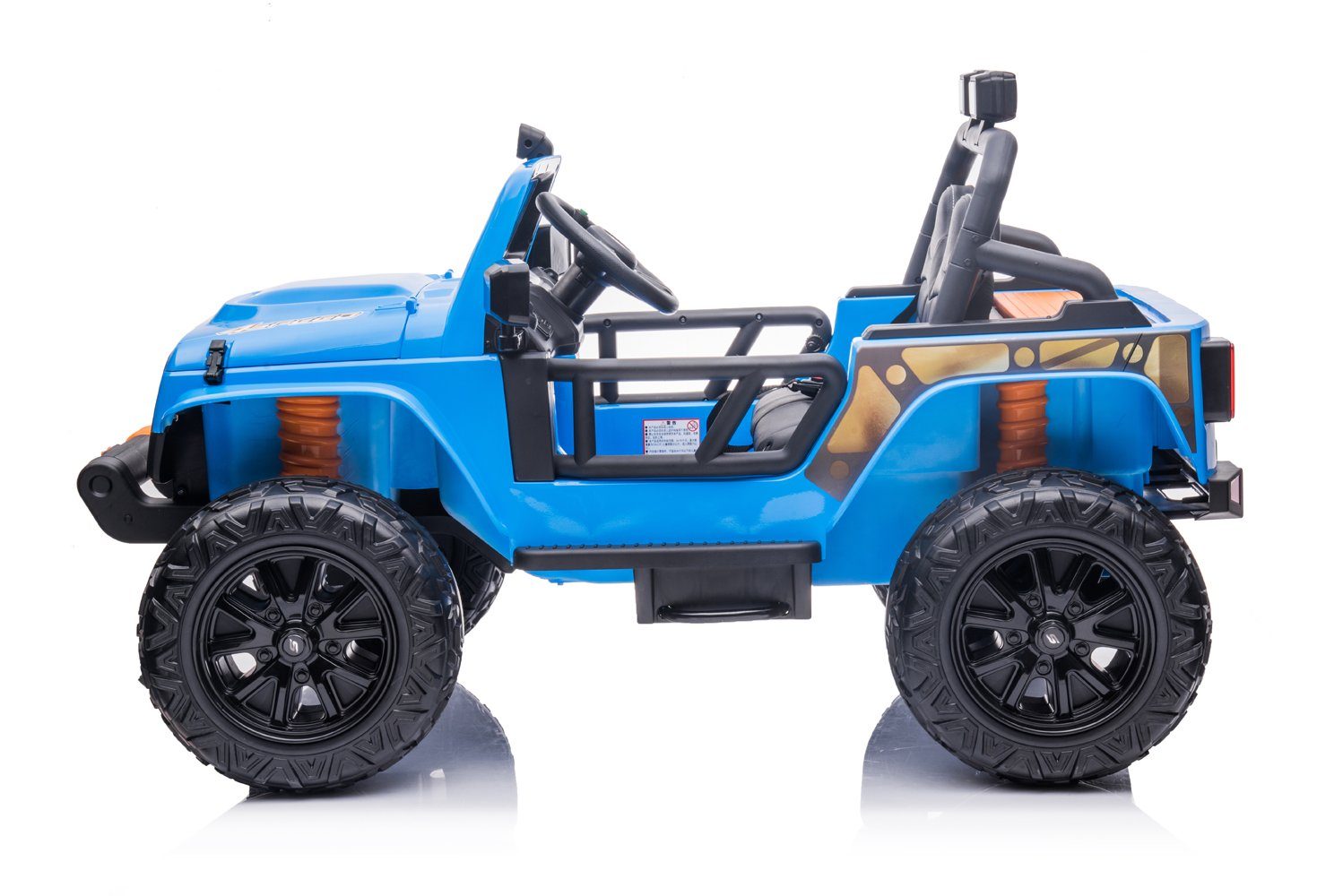 Smarty Elektro-Kinderauto Elektro Kinderauto Emulation 2-Sitze Blau Parental Jeep