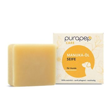 purapep Fellpflege purapep Care Manuka-Öl Hundeseife für wunderbares Kuschelfell 100 g, 100 ml