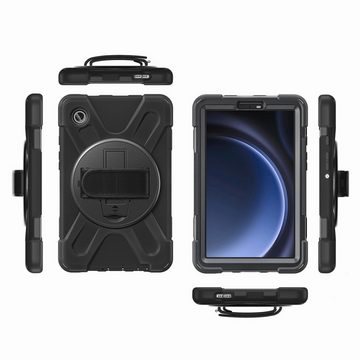 4smarts Tablet-Hülle Rugged Case Grip für Samsung Galaxy Tab A9, Backcover, Schutzhülle, Schutz, Sturzschutz, stoßfest