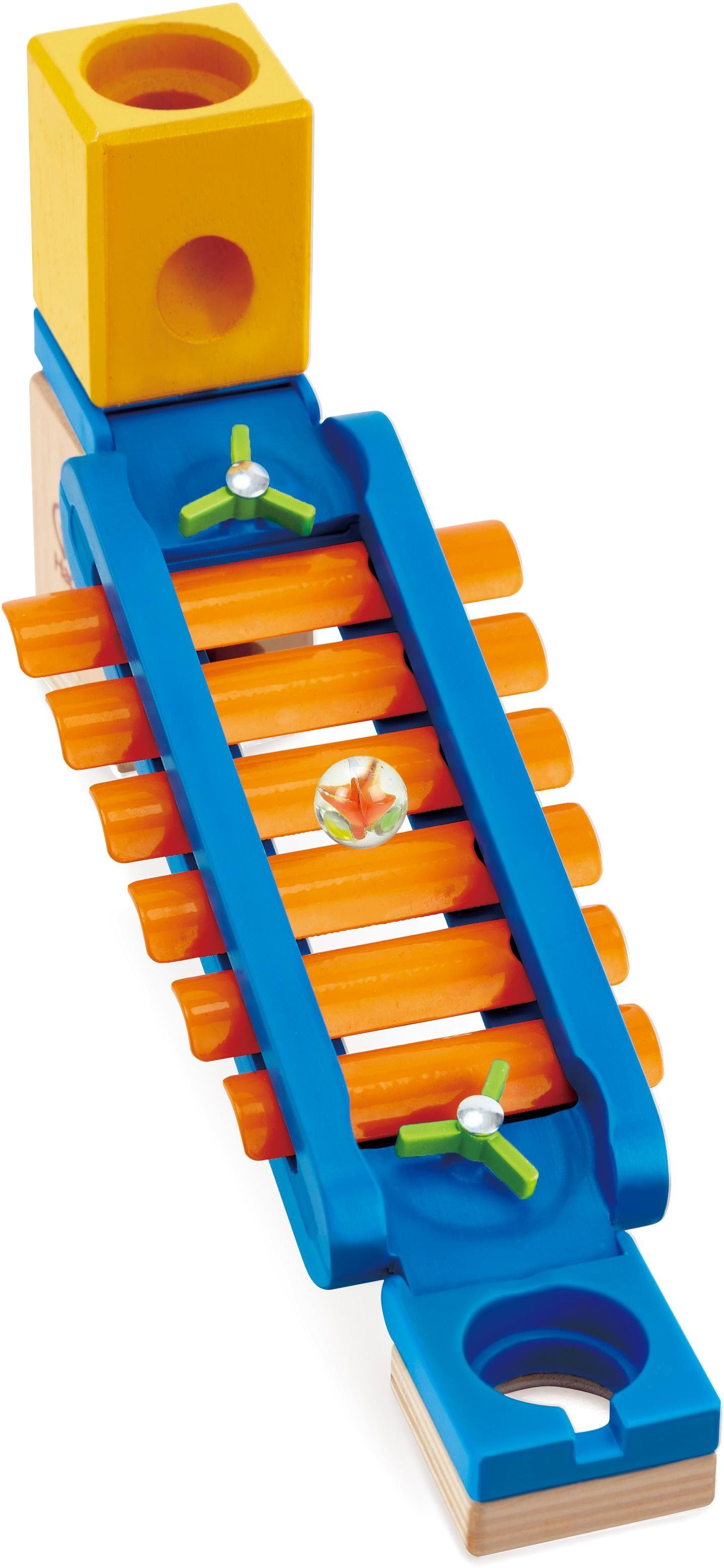 Hape Kugelbahn-Bausatz Quadrilla, Klingender Spielplatz, Zubehör