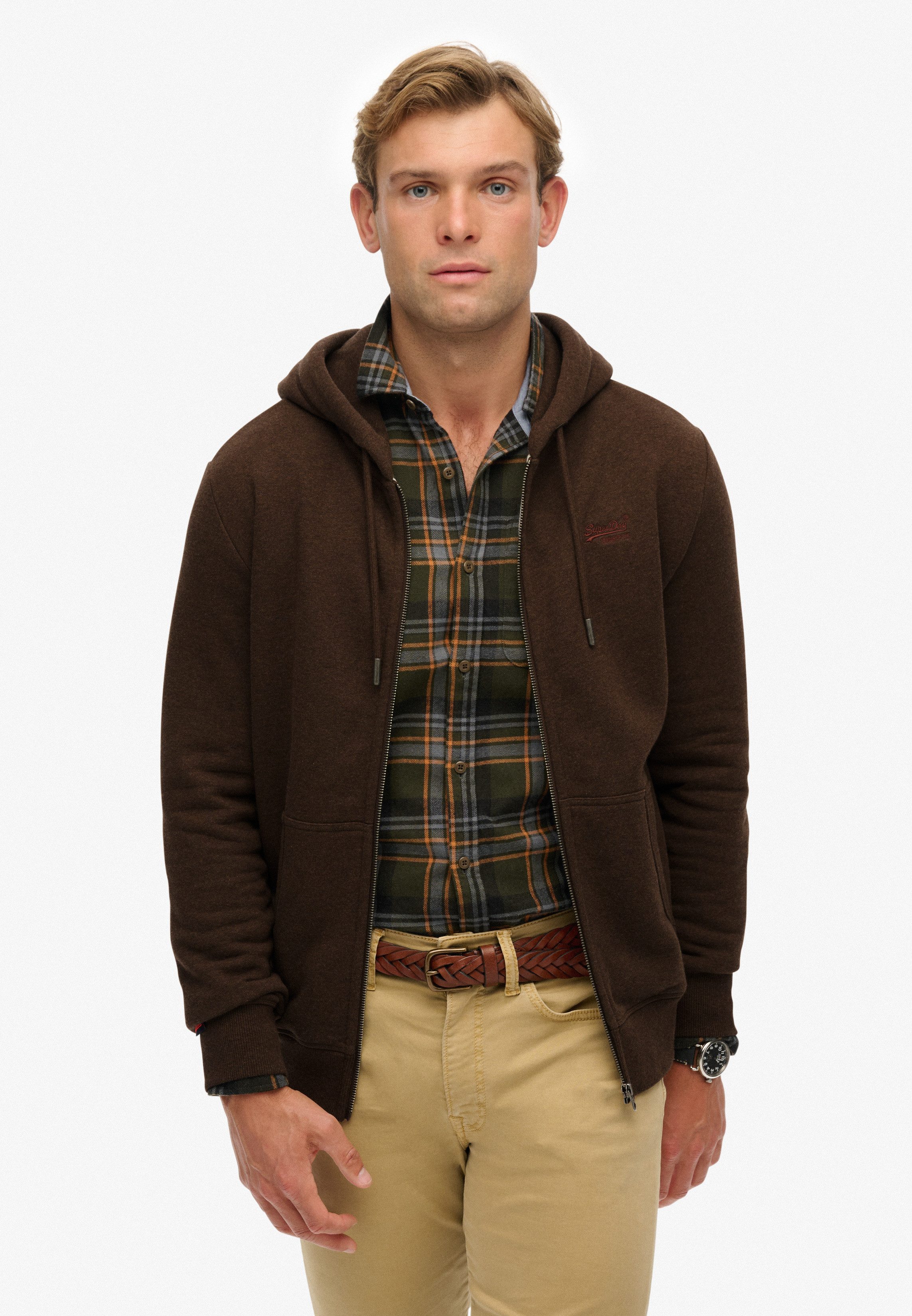 Superdry Kapuzensweatjacke ESSENTIAL LOGO ZIP HOODIE HB