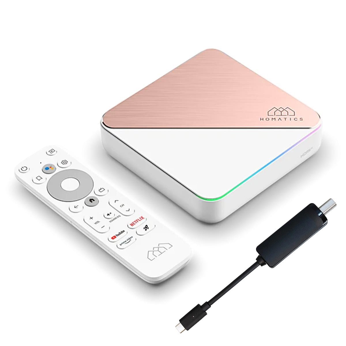 Box R 4K Plus Android TV + DVB-S2X Sat Tuner Netzwerk-Receiver