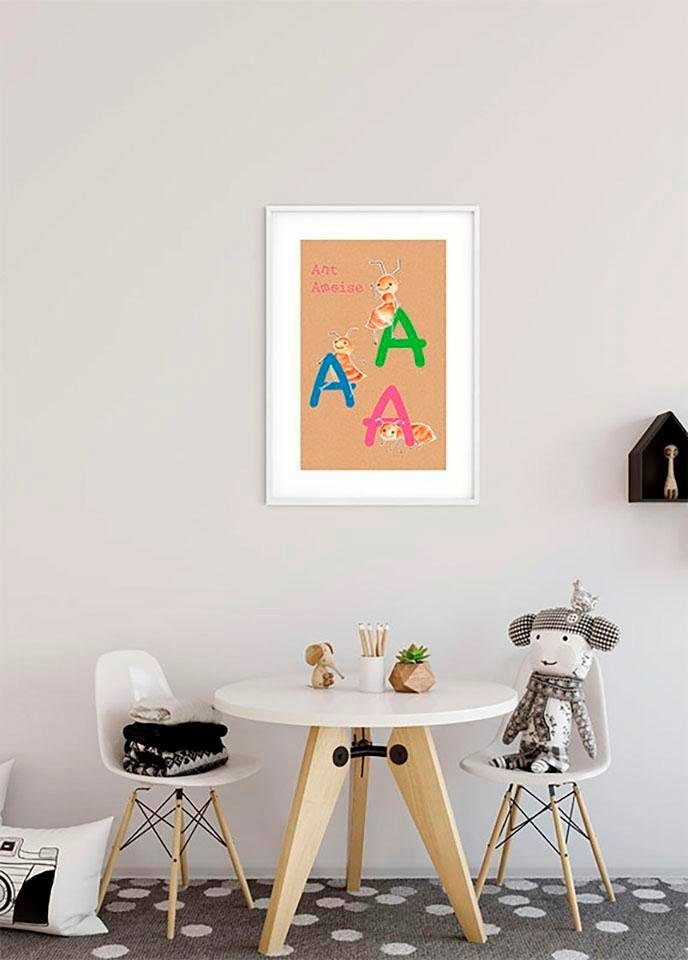 Animal A, (1 Komar Buchstaben ABC Kinderzimmer, St), Poster Schlafzimmer, Wohnzimmer