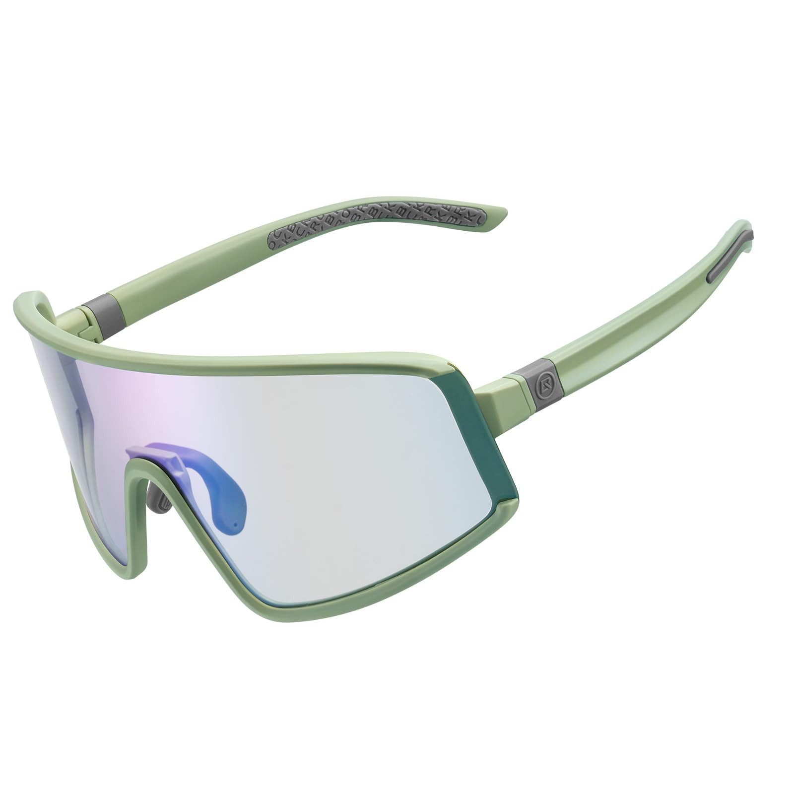ROCKBROS Fahrradbrille Sportbrille Herren Damen Fahrrad Rennrad MTB Outdoor TR90 Rahmen, selbsttönend, UV400 Schutz, verstellbares Nasenpolster, ultraleicht