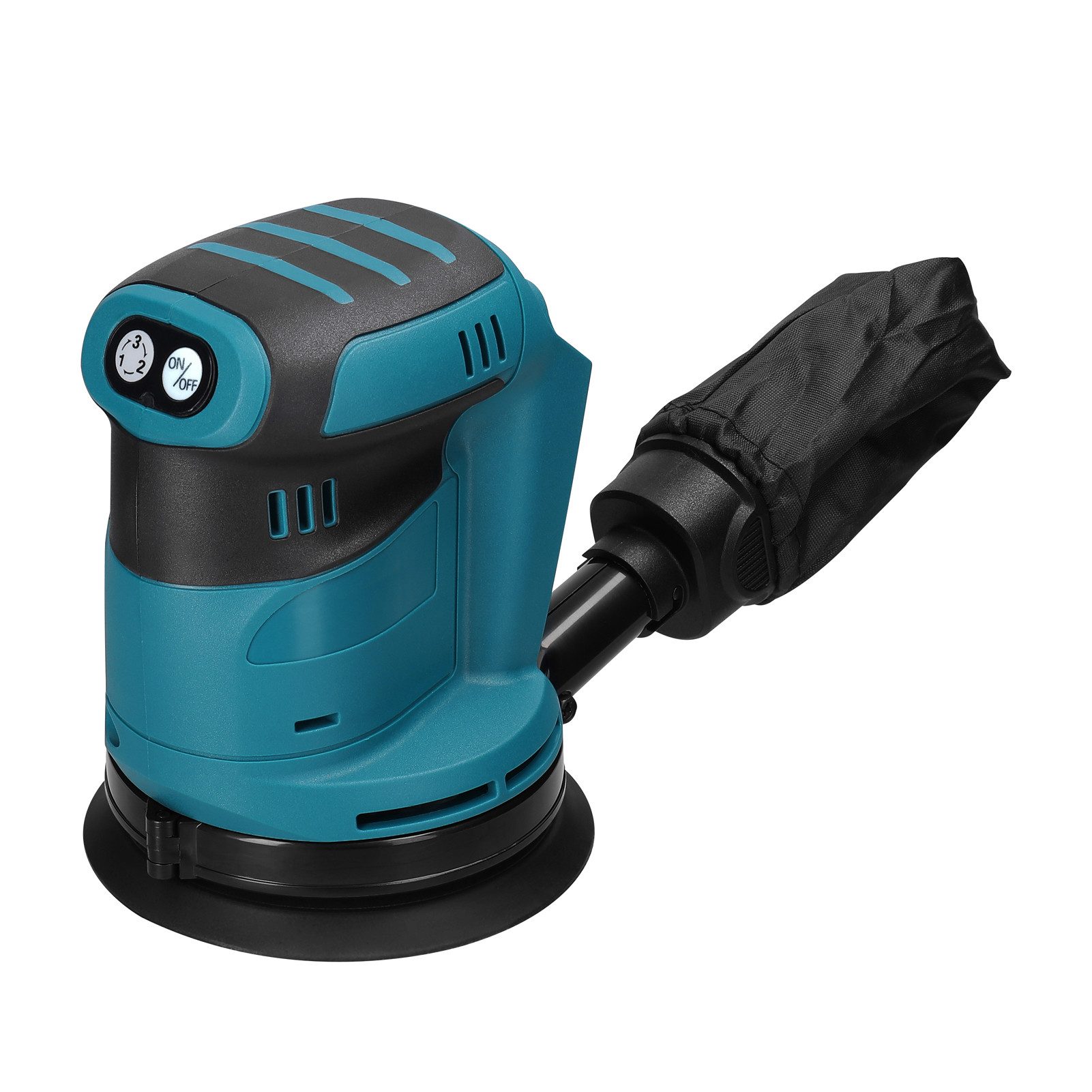 GARRYFIZH Multischleifer Akku-Exzenterschleifer 125mm, 18V kompatibel, 3-Gang, für Makita Akku, max. 11000 U/min, (Set), Geräuscharm, gute Haltbarkeit und lange Lebensdauer