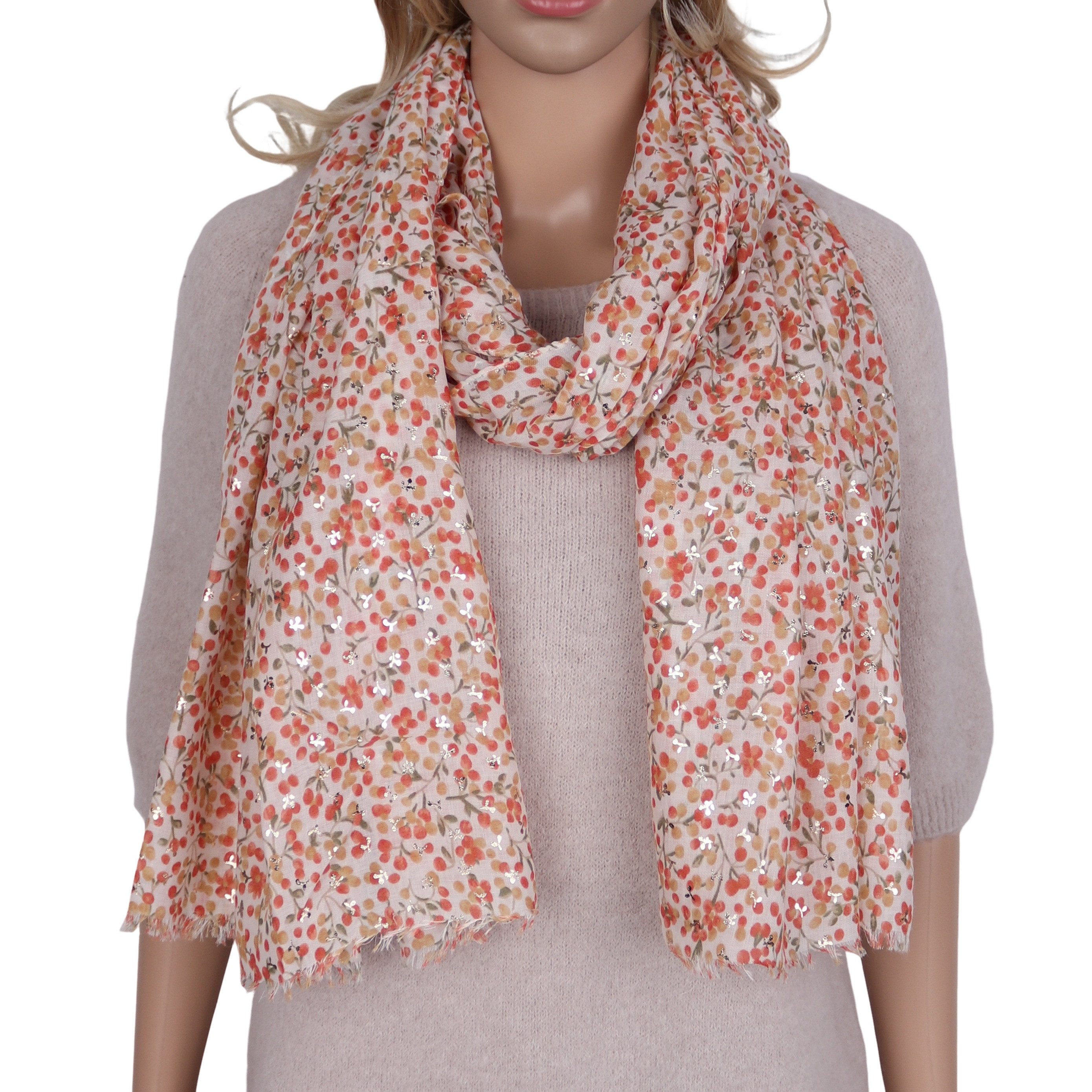 MIRROSI Modeschal Weicher & Leicht Großes Schal, ca.90x180cm, Schönes Muster, (aus 80% Viskose, Atemberaubende Designs), Damen Halstuch Stola ideal für Frühling, Sommer und Herbst