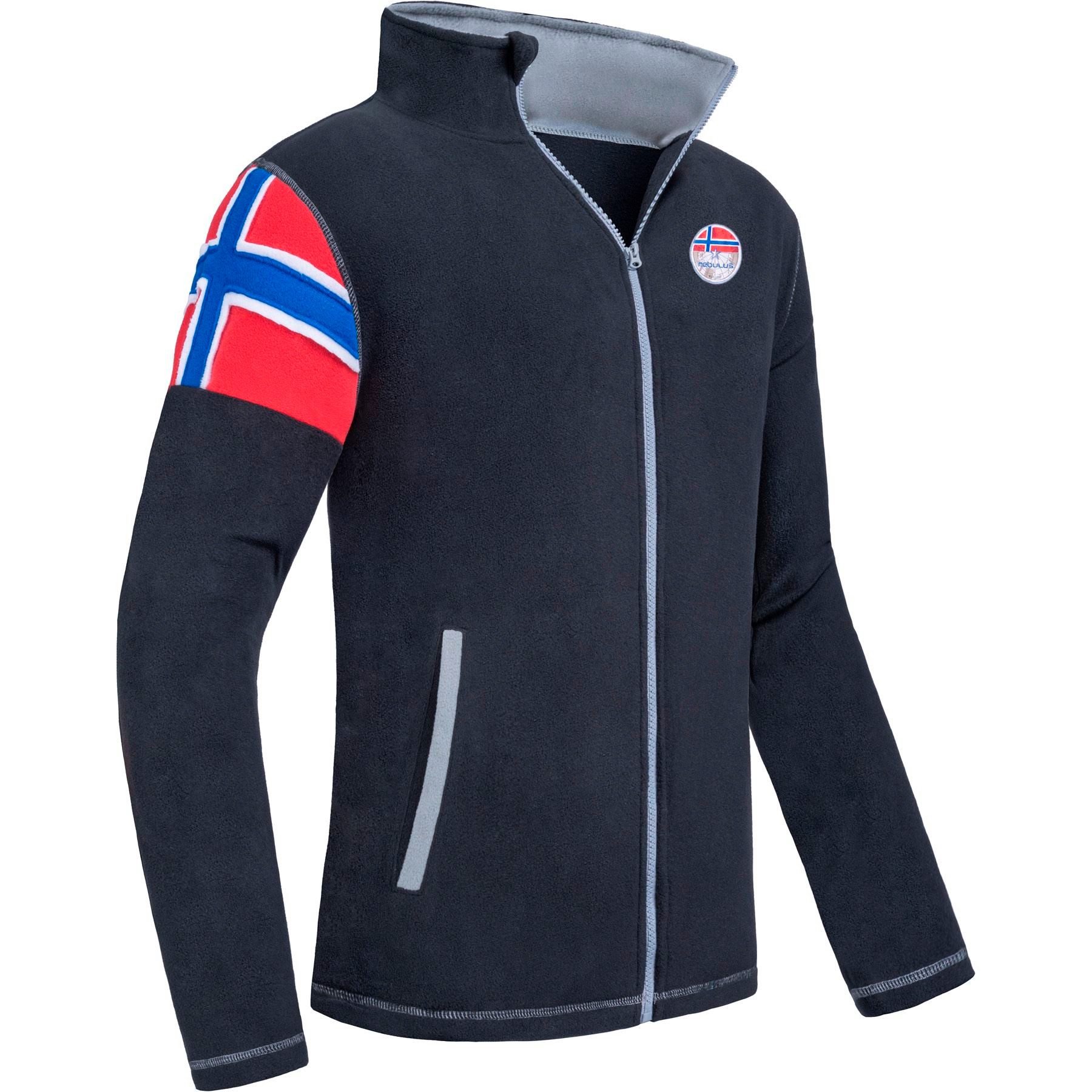 Fleecejacke REAL, P6721 - Herren, schwarz-grau, L
