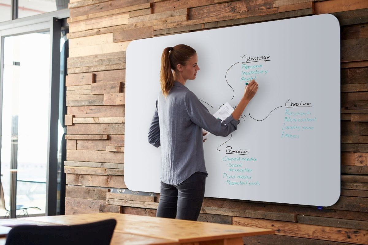 LEGAMASTER Magnettafel Whiteboard Essence emailliert 100x150cm