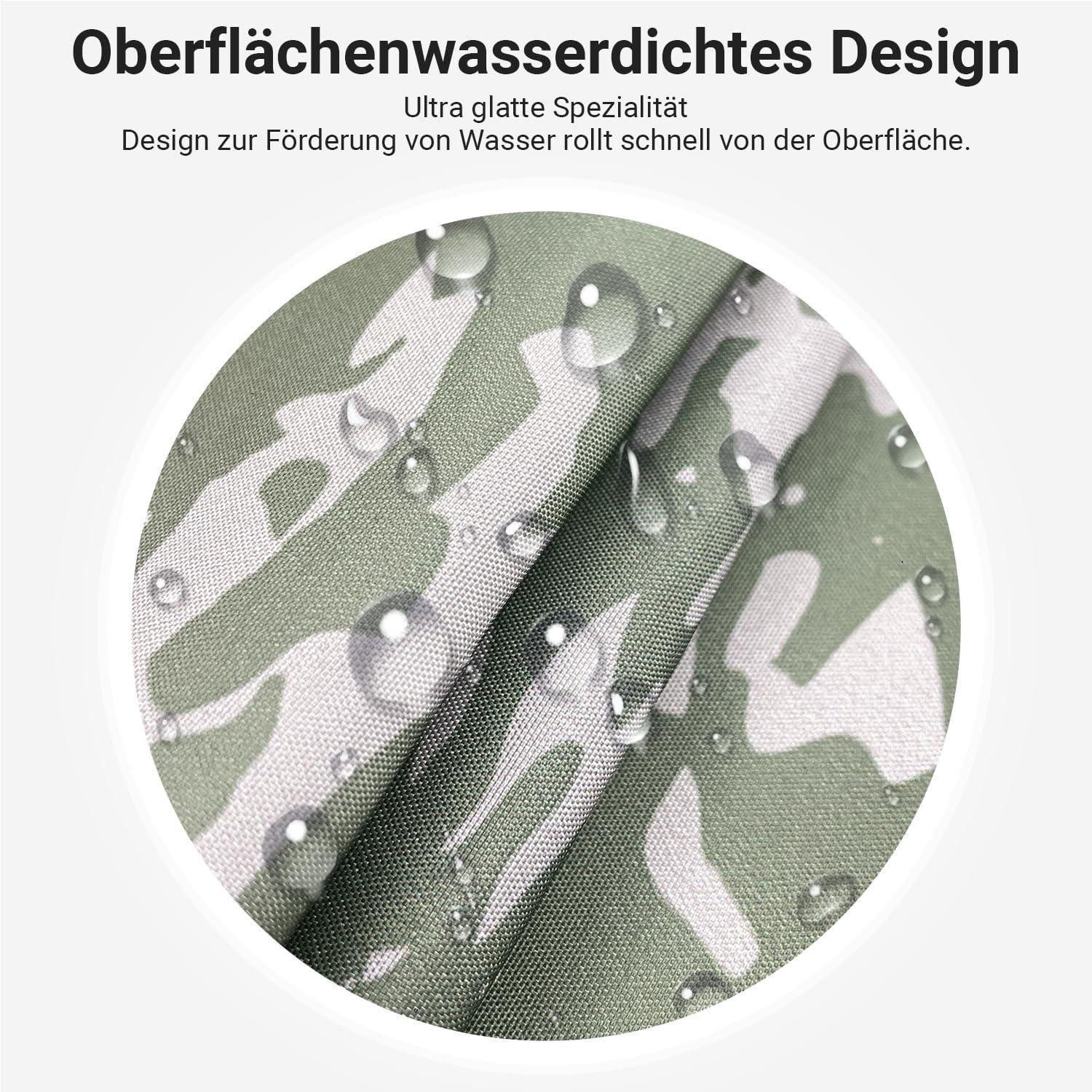 LuxusKollektion Duschvorhang Duschvorhang 180x200 Schwarz Blätter Linie H200 x B180 cm (1er Pack)