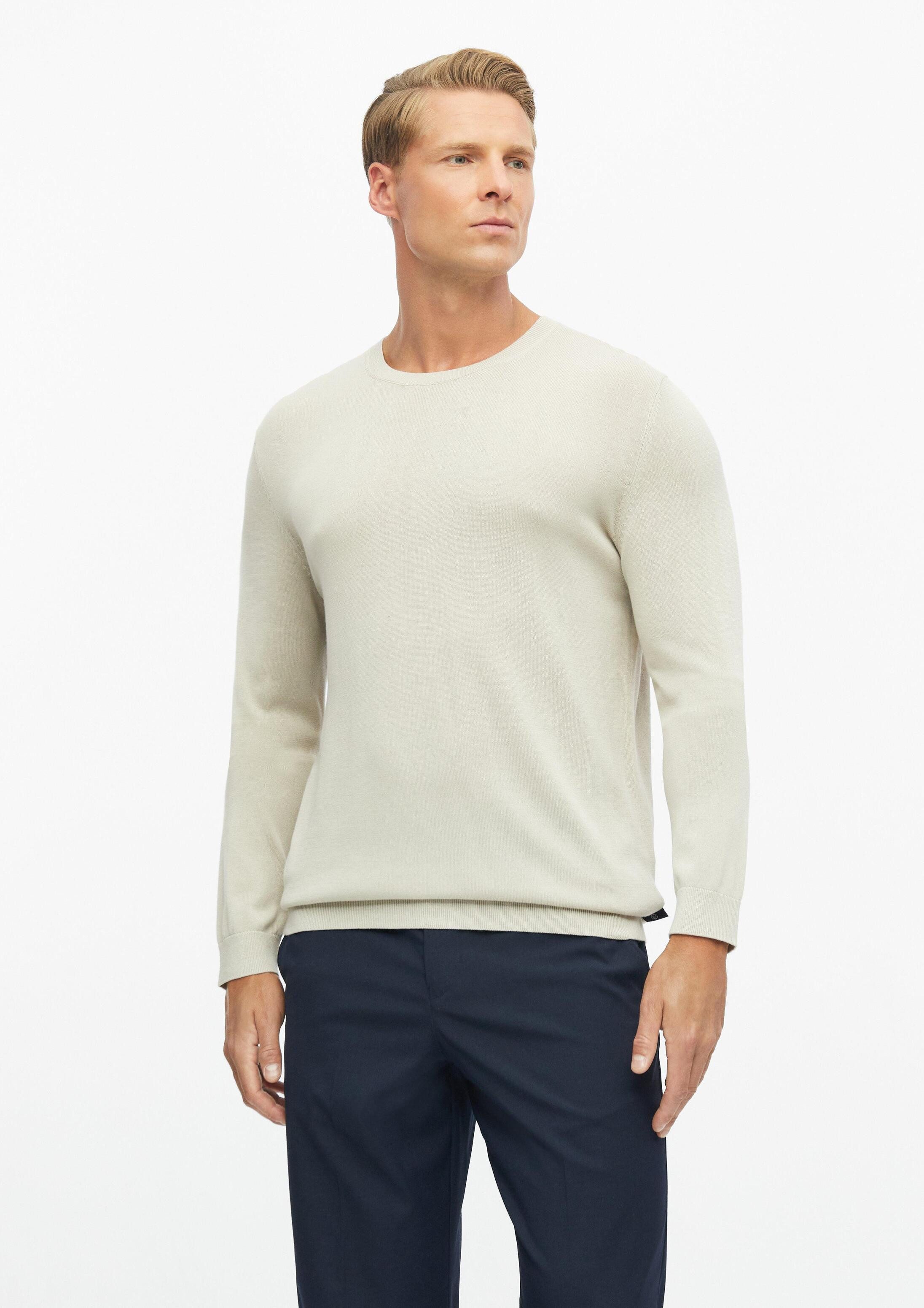 s.Oliver Longpullover Strickpullover Softer Pullover aus Baumwoll-Modal-Mix