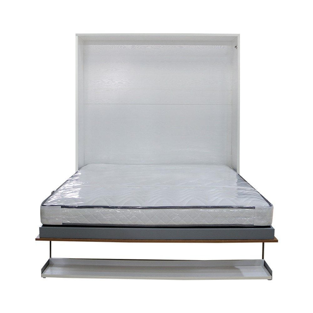 JVmoebel Schrankbett Verwandlungsfähiges Sofa-Bett in Weiß mit Holzverarbeitung (1-St., Schrankbett) Made in Europa