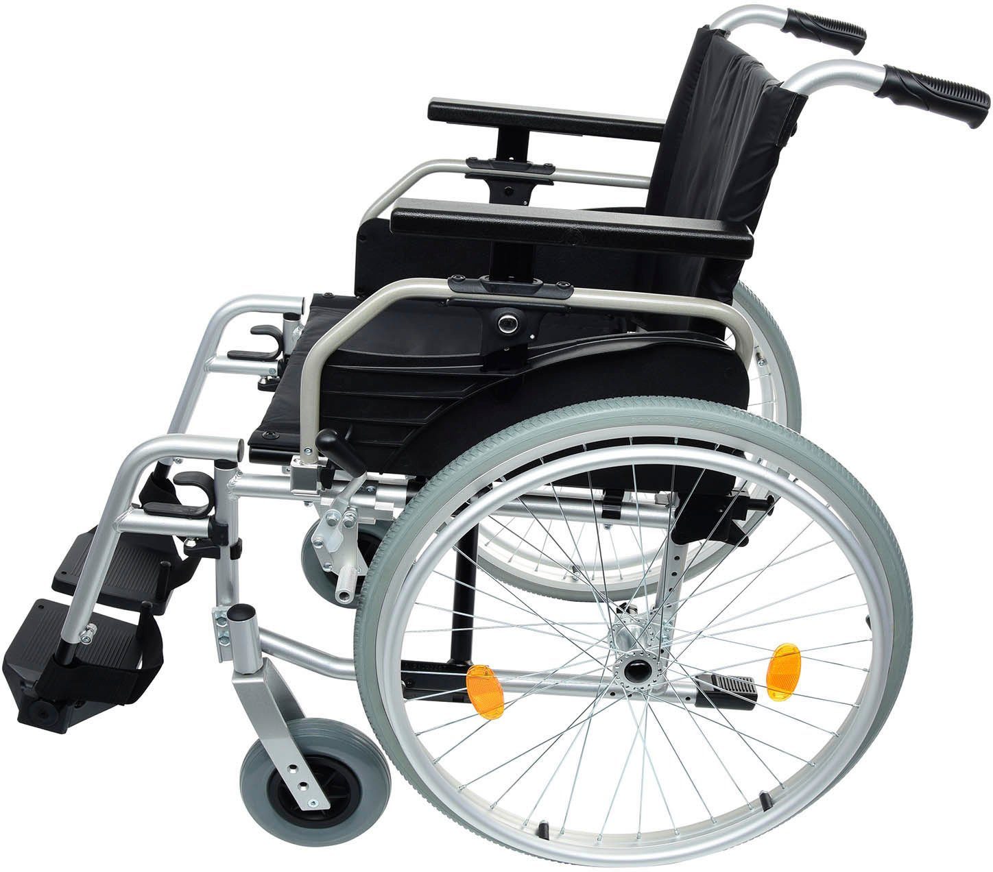 bescomedical Transportrollstuhl Primus ML 2.0, Sitzbreite 43 cm und Komfortarmlehne