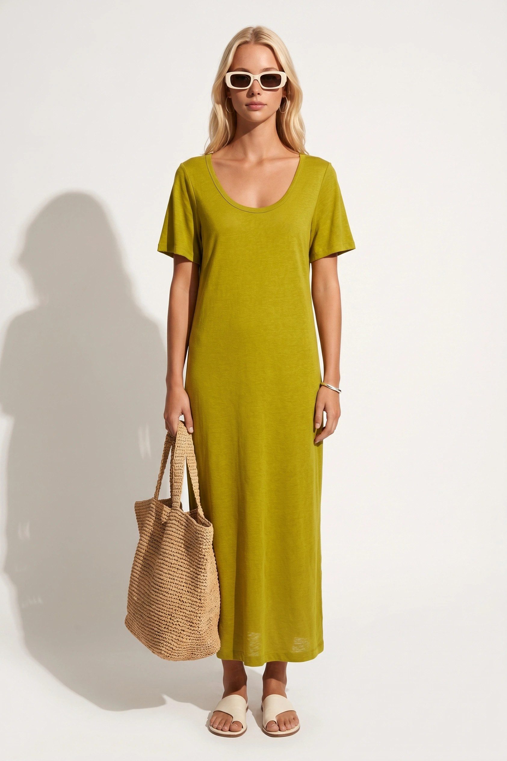 No Matter What Maxikleid Rundhals Kurzarm Maxikleid