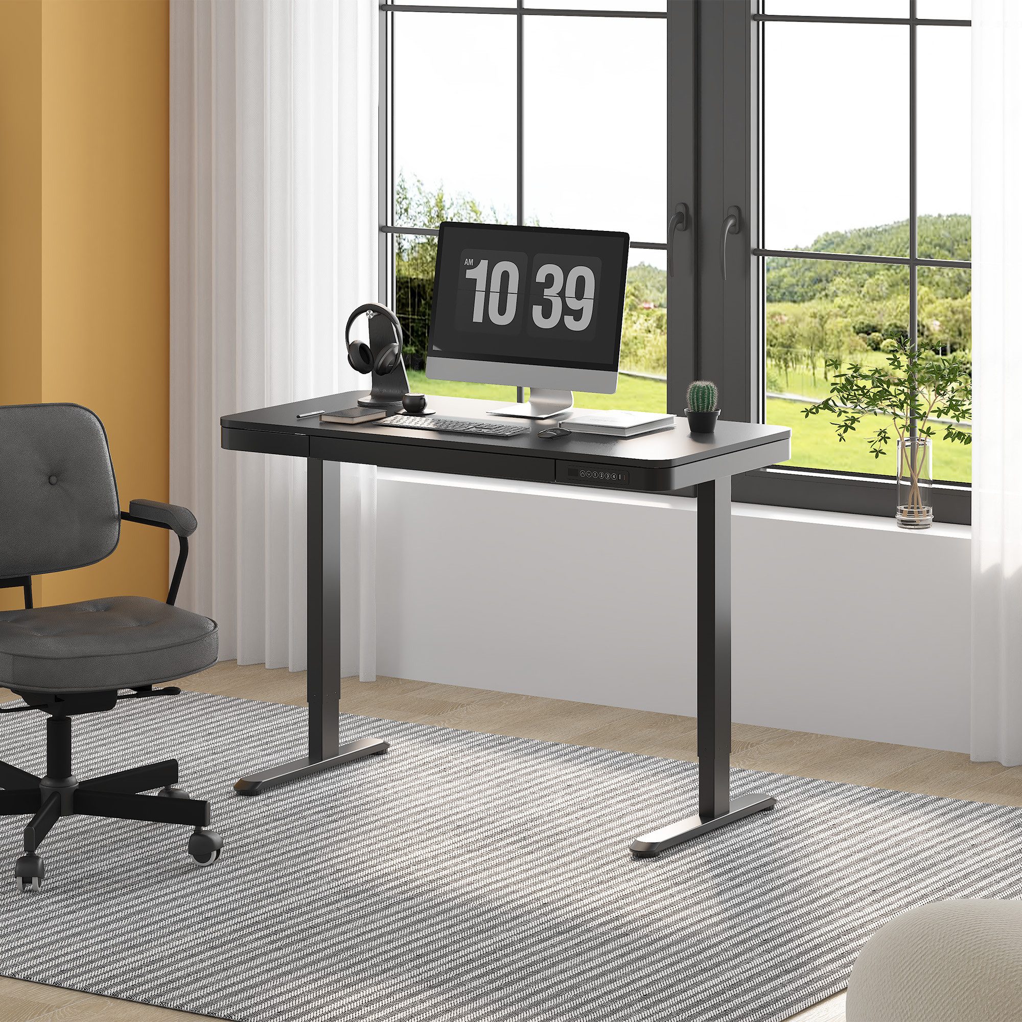 SANODESK Schreibtisch Höhenverstellbarer Schreibtisch mit Schublade günstig online kaufen