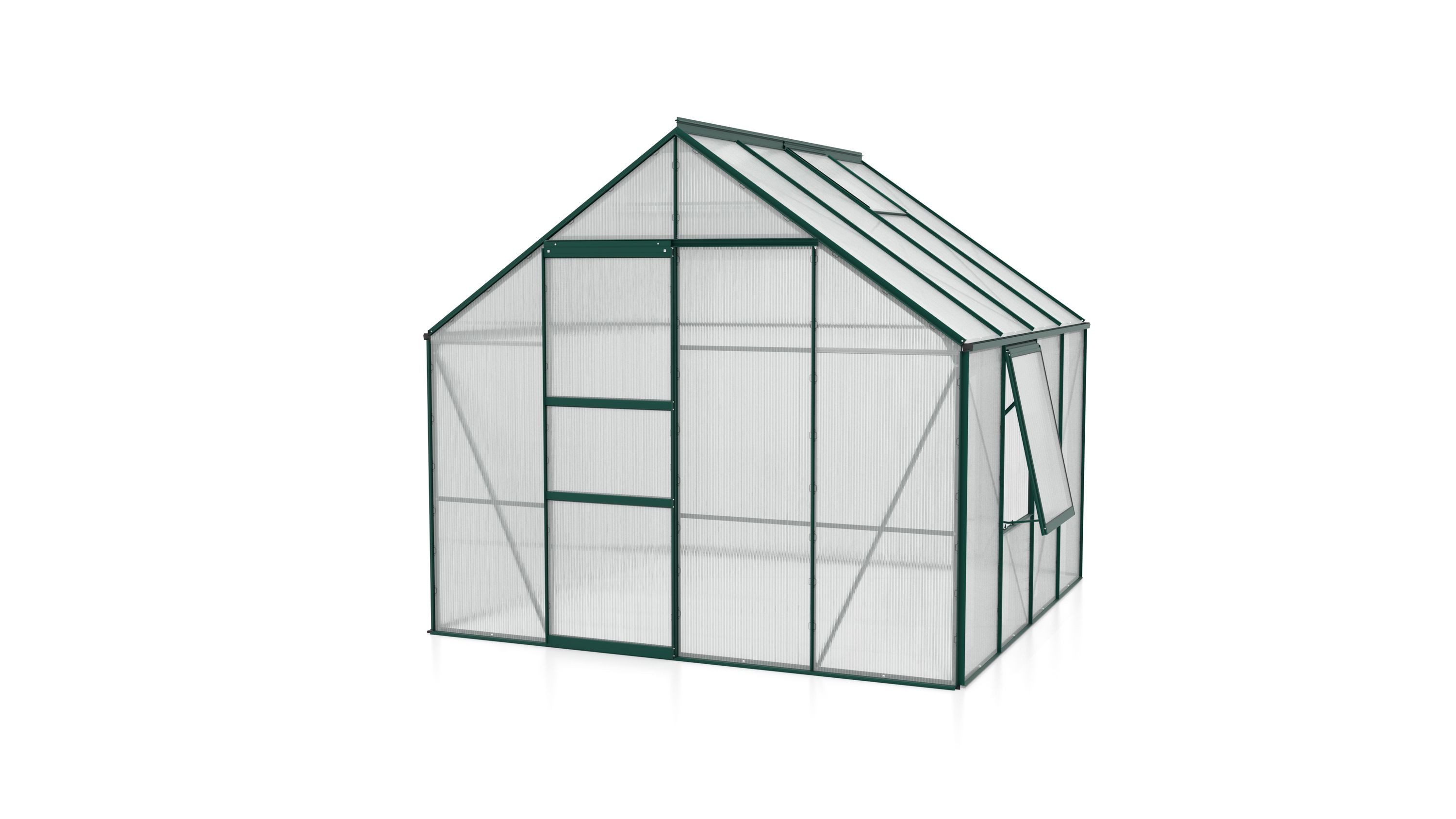 Thumbnail - Vitavia Gewächshaus Meridian 1 6700 HKP 4 mm 2 Dachfenster 1 Seitenfenster